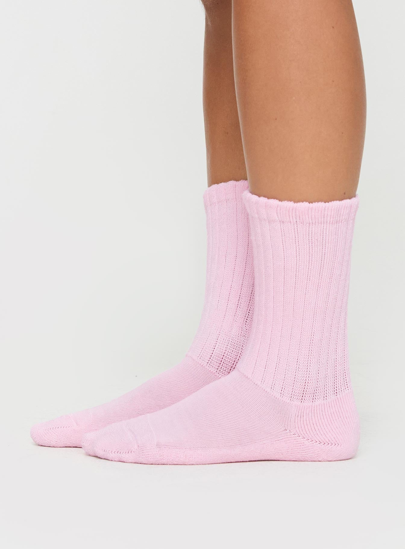 Clydes Slouch Socks Pink - Image 3