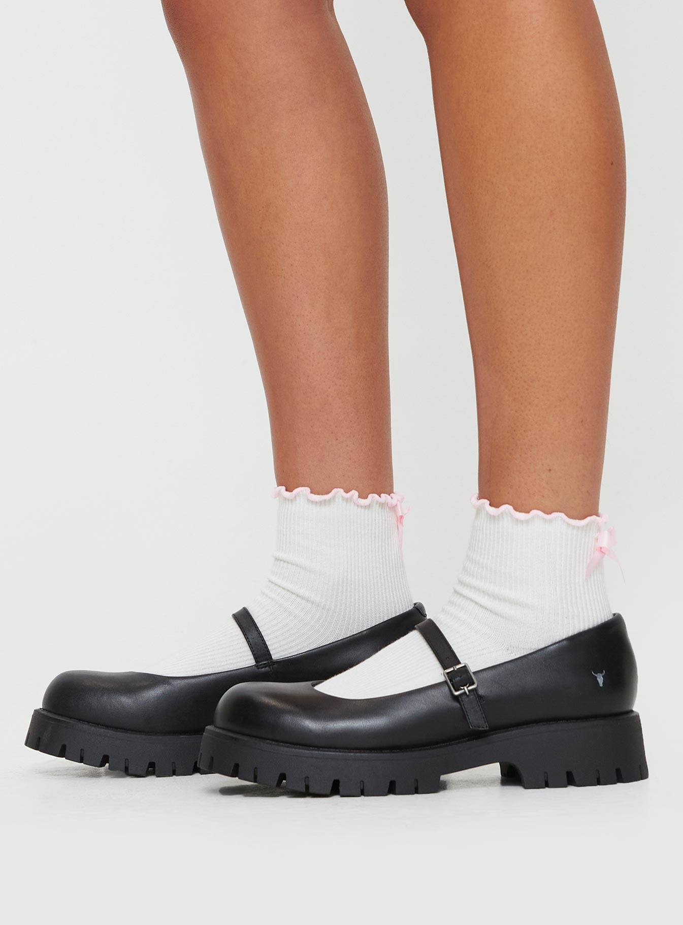 Windsor Smith Timeless Mary Jane Flats Black - Image 3