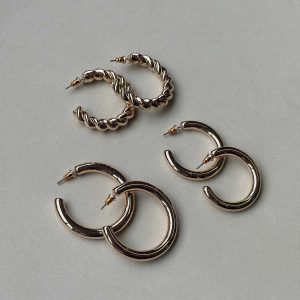 Ponnette Earring Pack Gold
