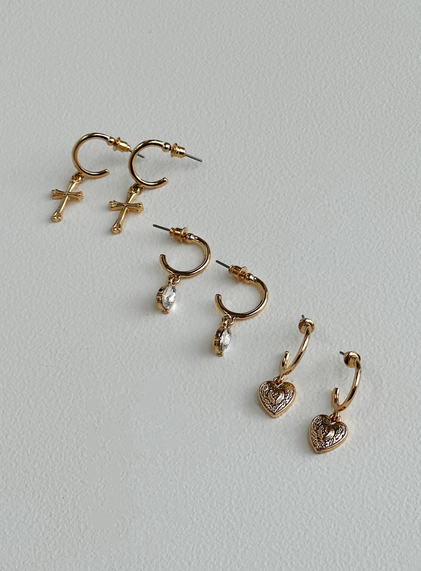 Diaz Earring Pack Gold - Image 2