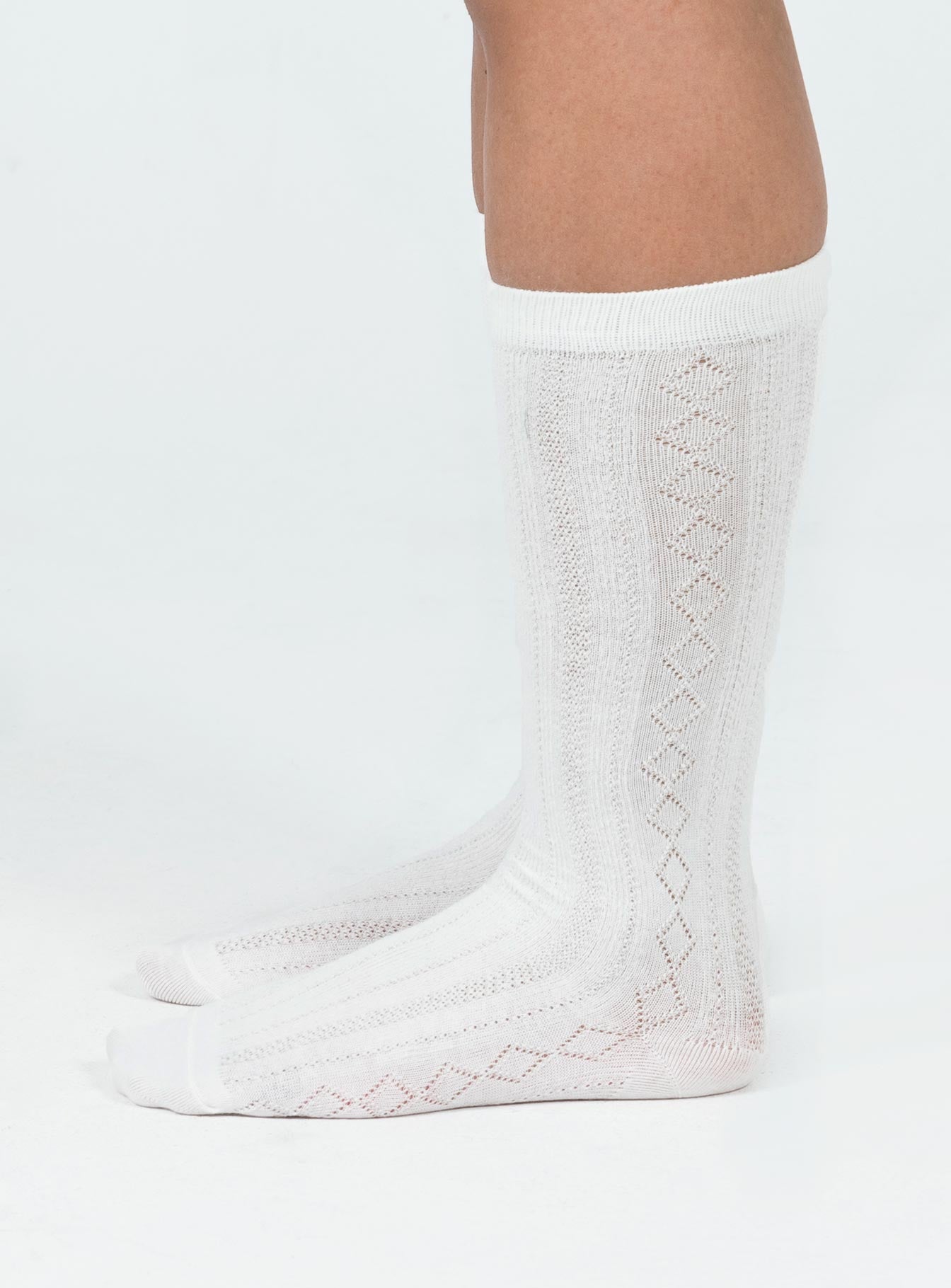 Corden Socks White - Image 3