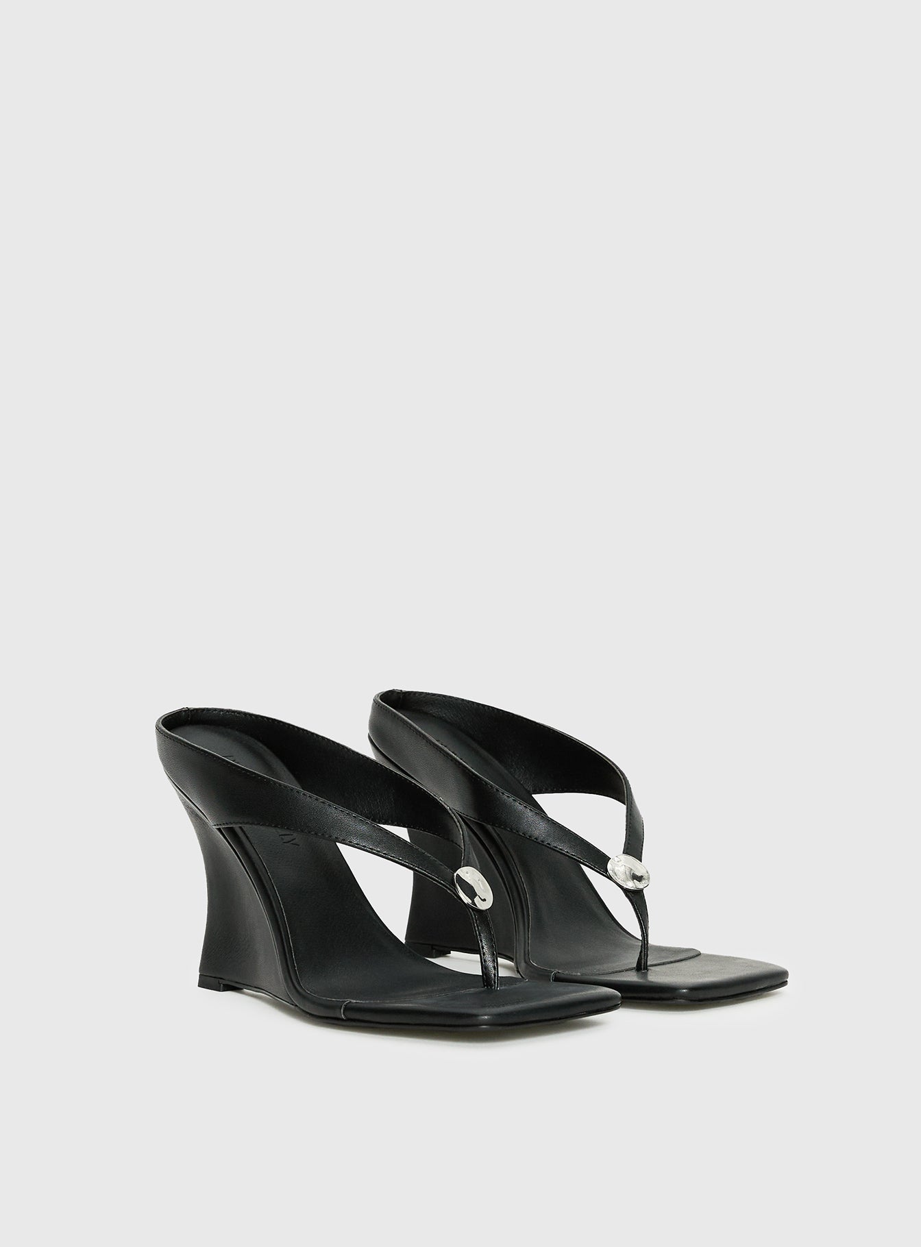 Two Summers Wedge Heels Black - Image 3