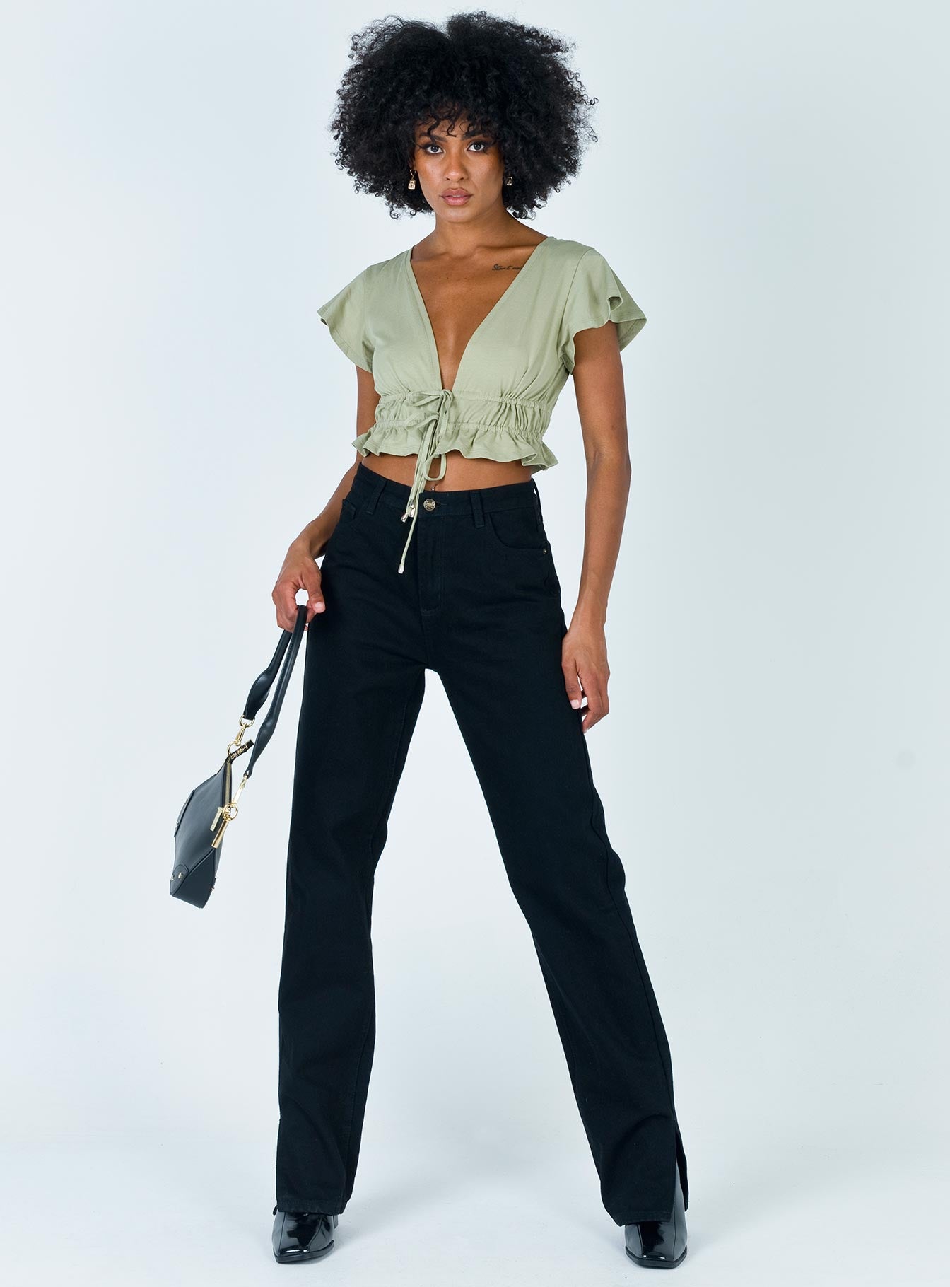 Jamison Reid Crop Top Khaki - Image 9