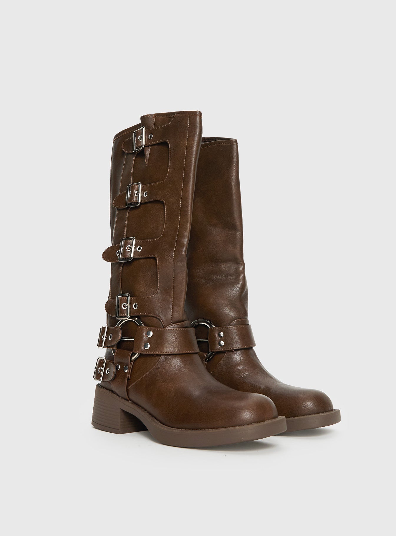 Buckle Down Boots Brown - Image 3