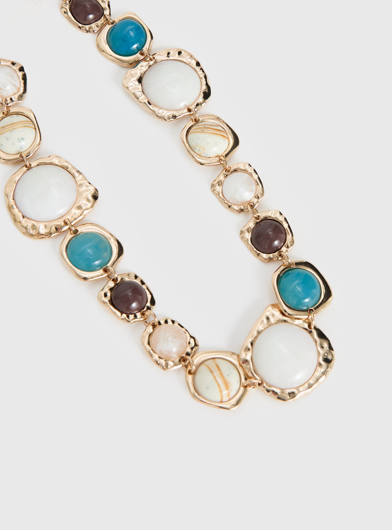 Evelynne Gemstone Necklace Gold - Image 3