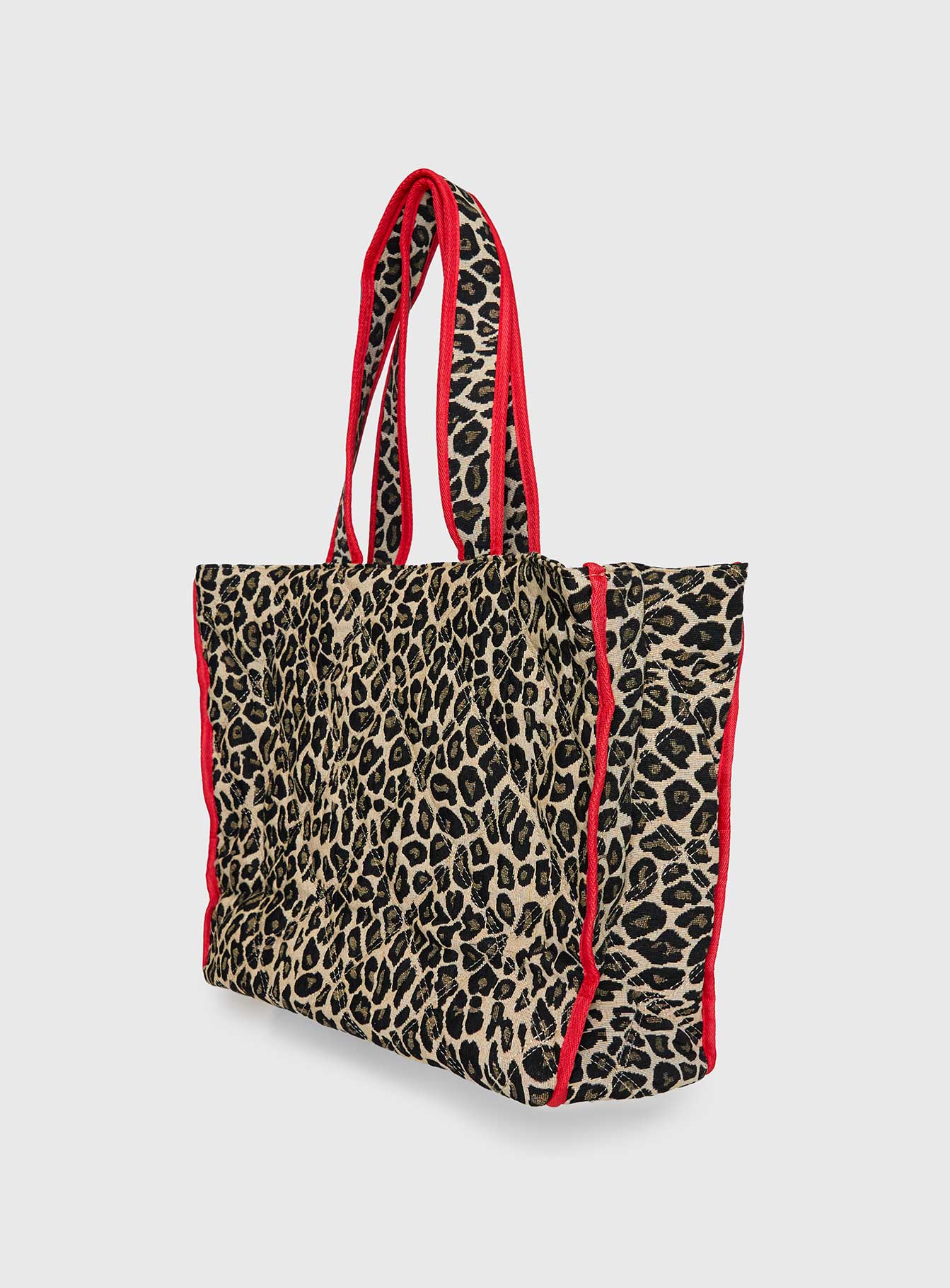 Jovie Tote Bag Leopard / Red - Image 3