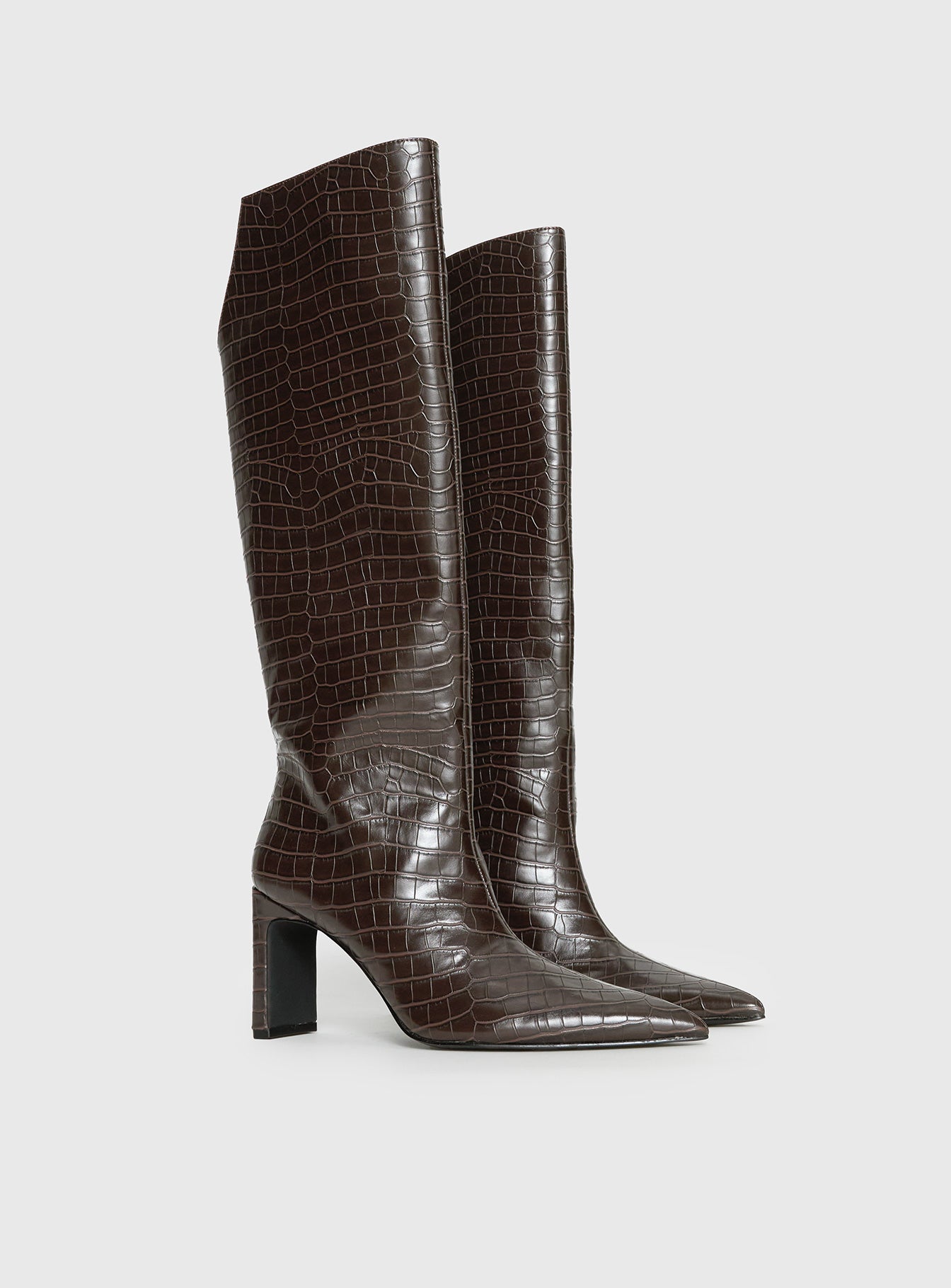 Good Judgement Knee High Boots Chocolate - Image 3