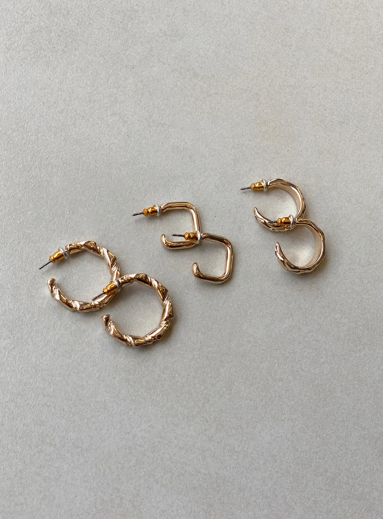 Naomie Earring Pack Gold - Image 2