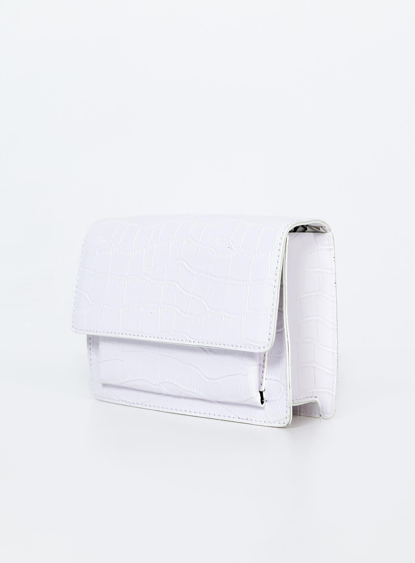 Valentine Croc Bag White - Image 3