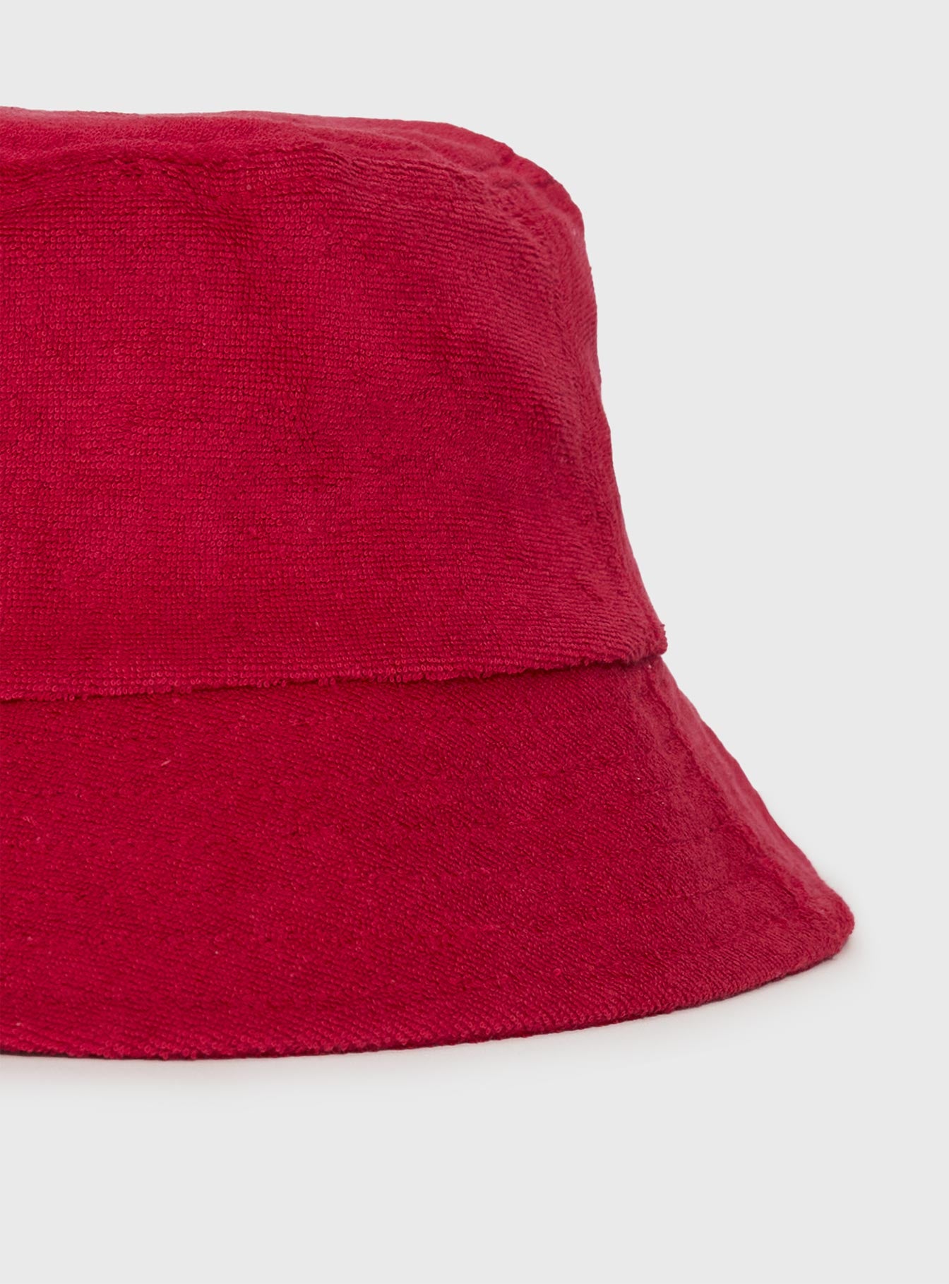 Summer Salt Terry Bucket Hat Red - Image 3