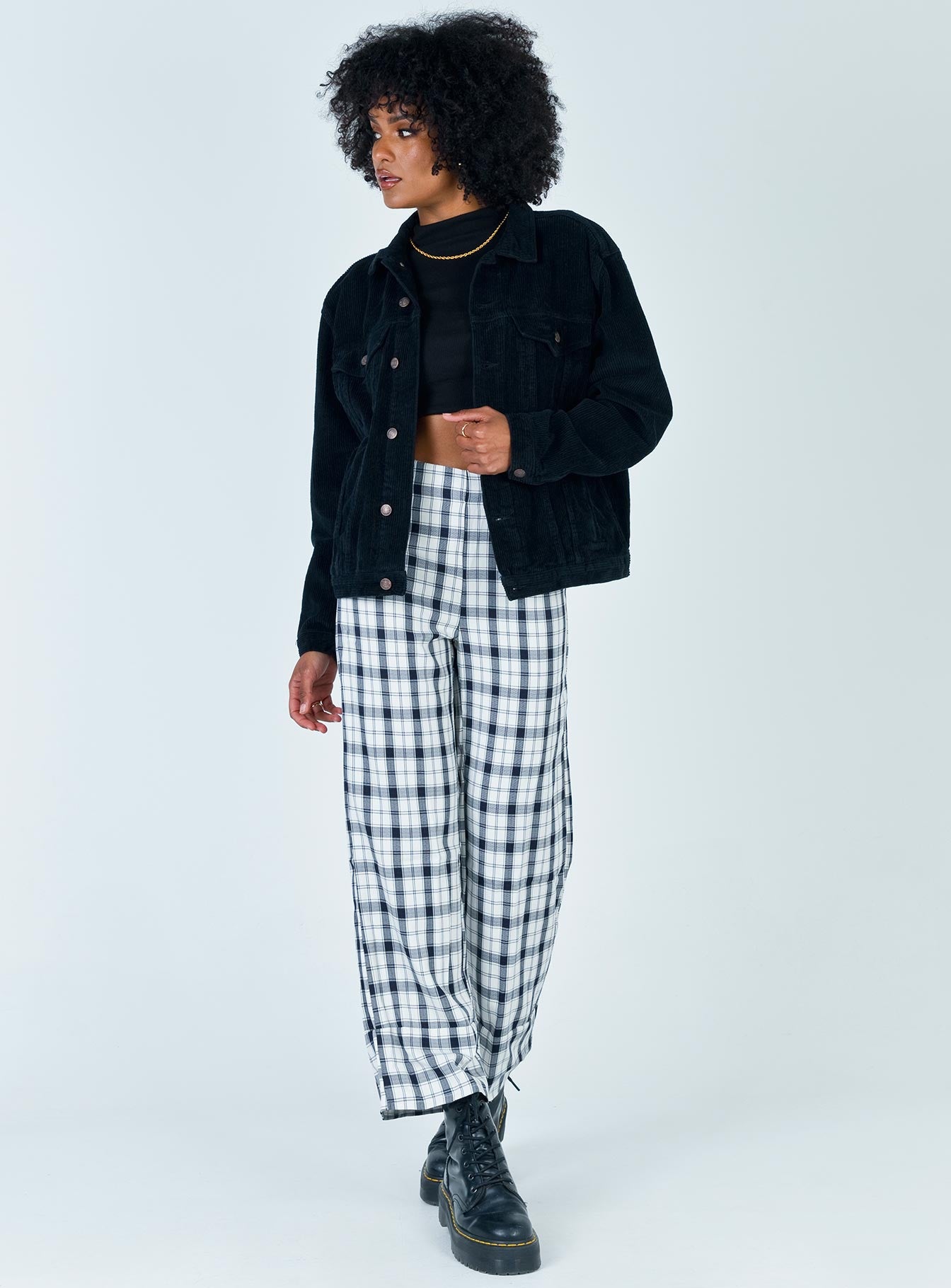 Western Cord Jacket Black - Image 3