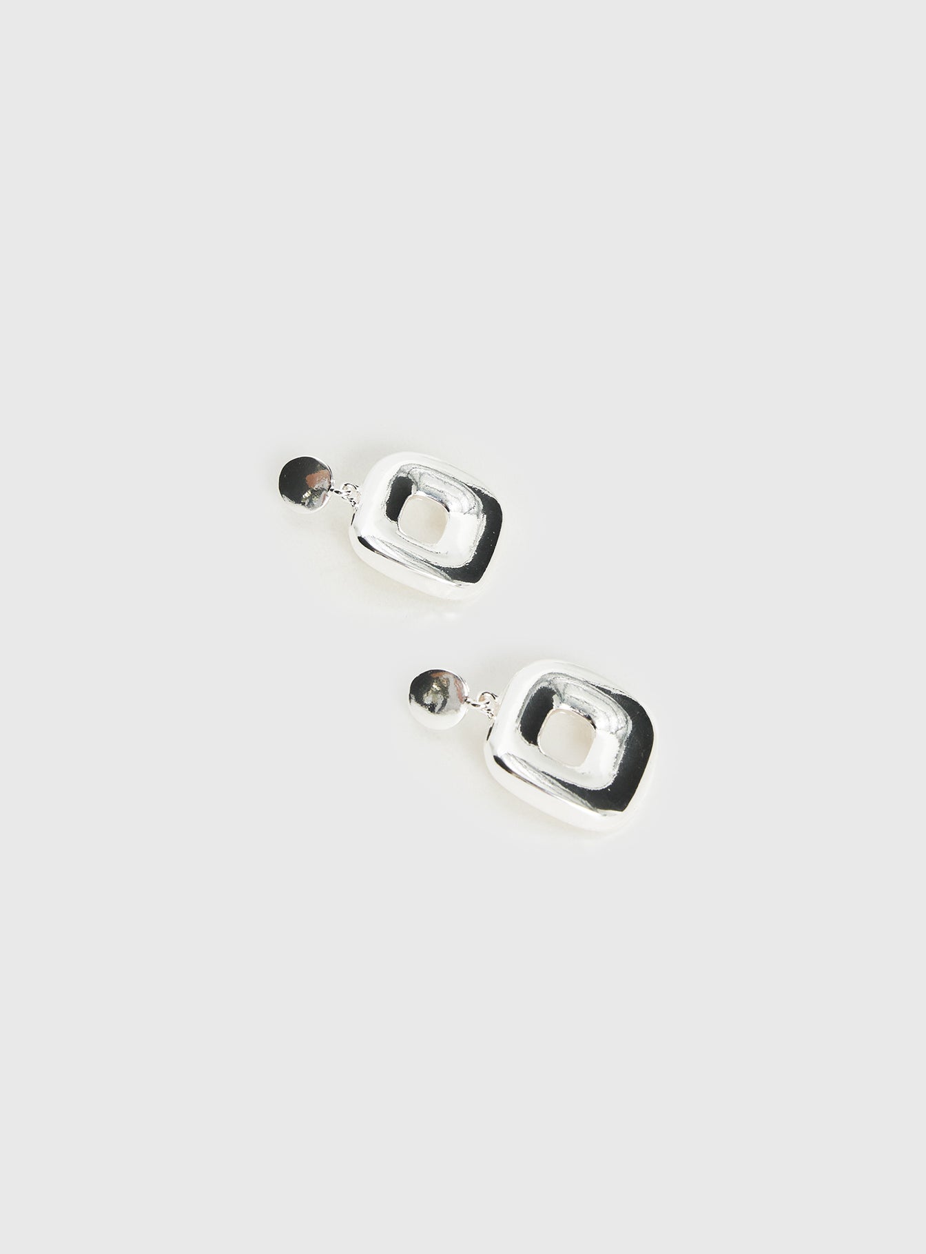 Naples Statement Earrings Silver - Image 3