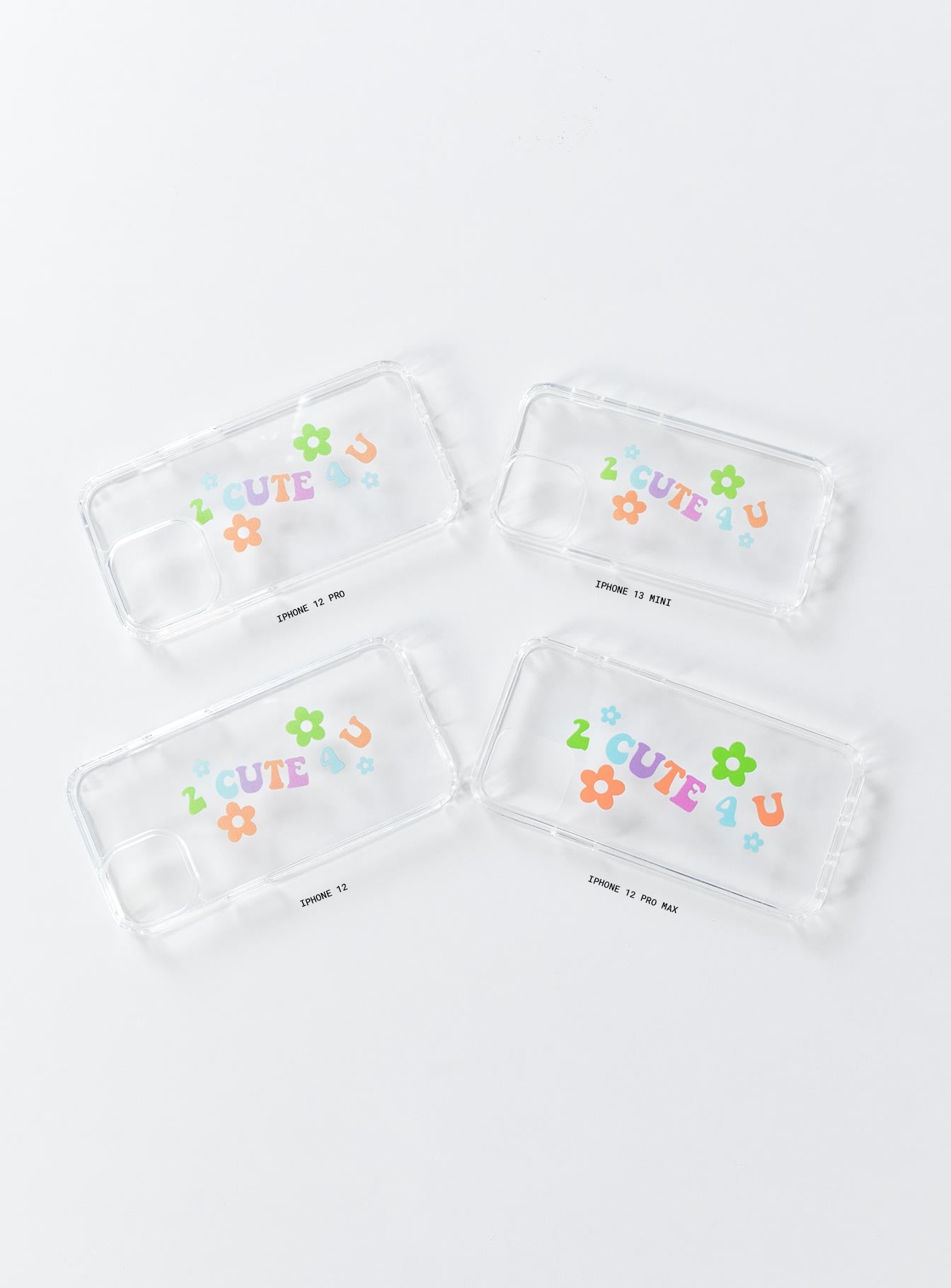 Too Cute iPhone Case Clear / Multi - Image 4