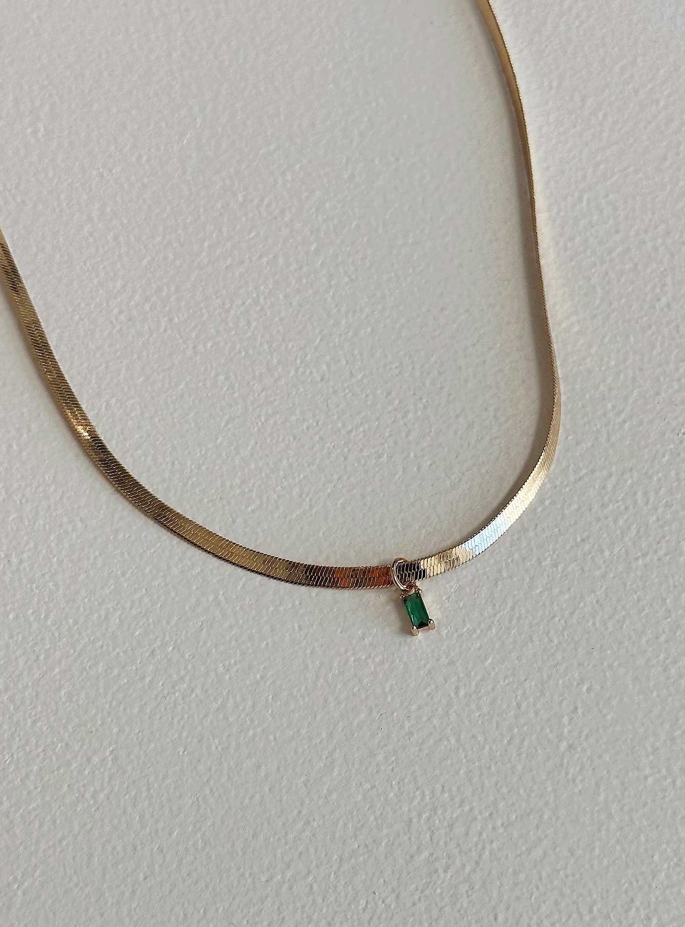 Gina Necklace Green / Gold - Image 3