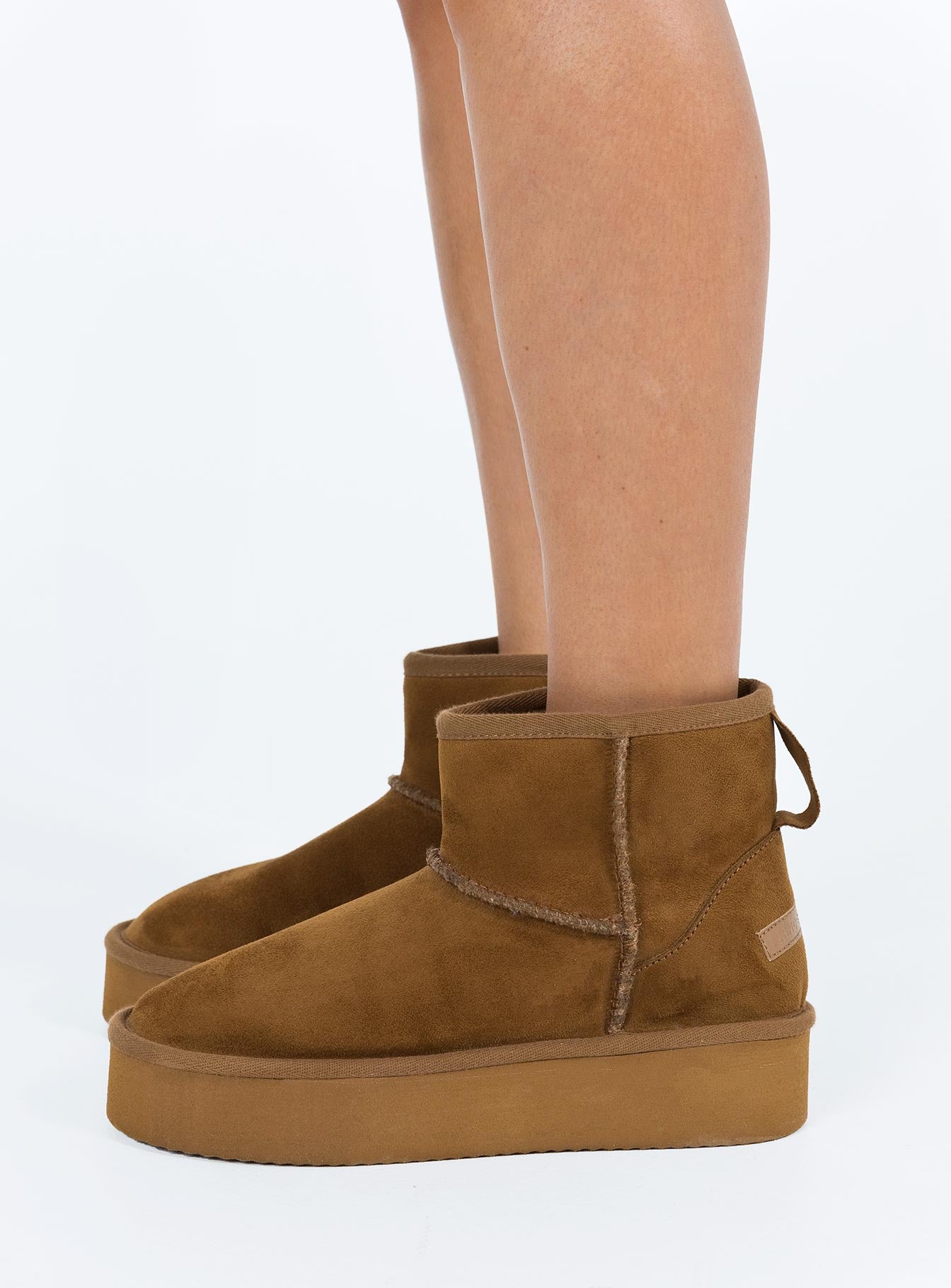 Franz Shearling Boots Brown - Image 3