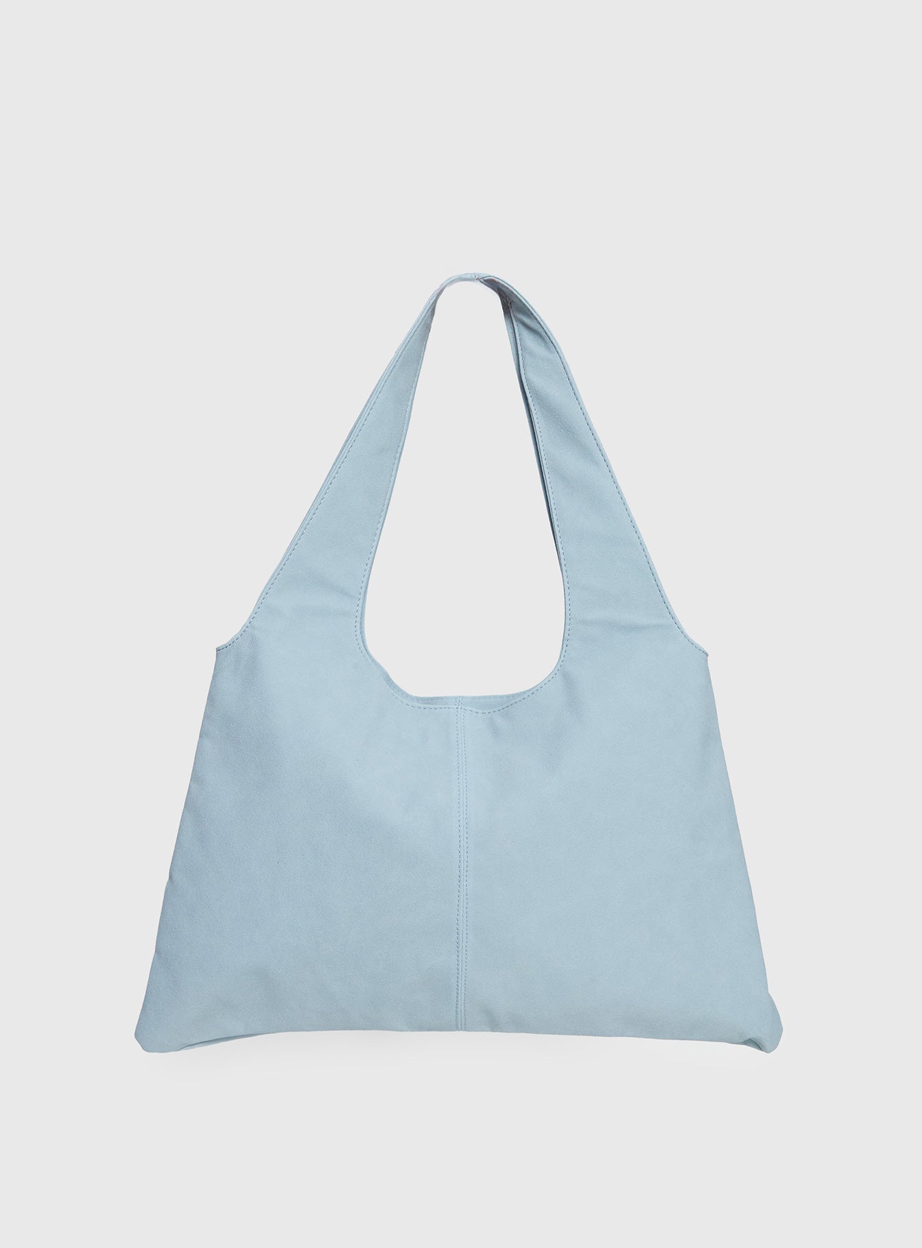 Tell The Truth Studded Faux Suede Bag Blue - Image 3