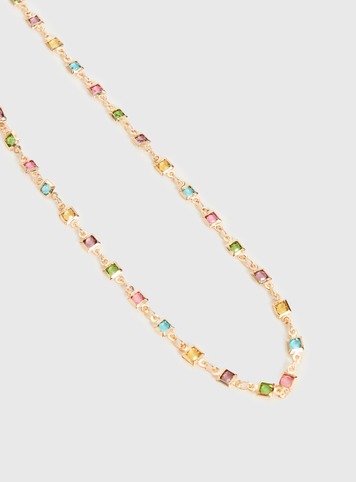 Americano Gemstone Necklace Gold - Image 3