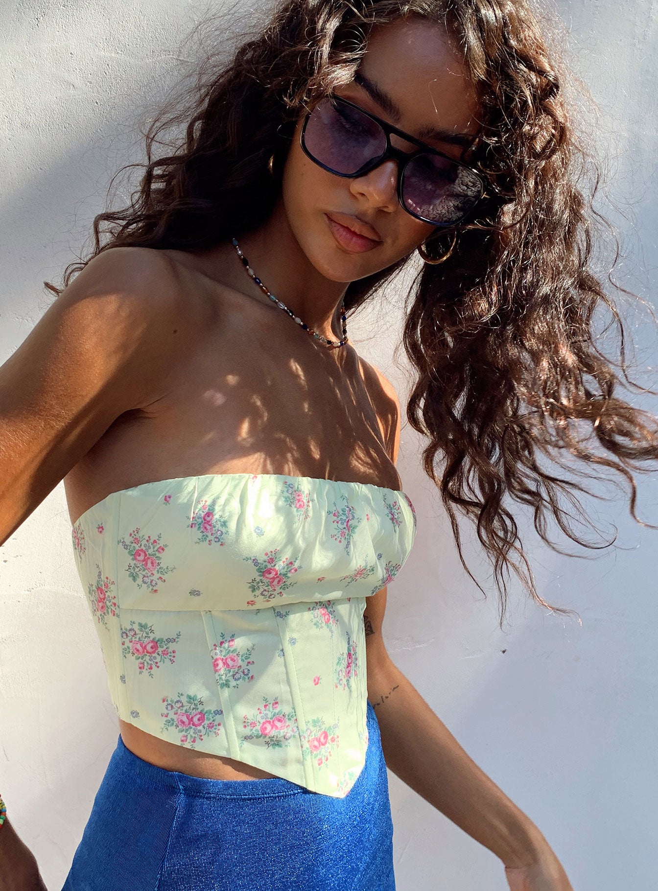 Pearl Sunglasses Blue - Image 5