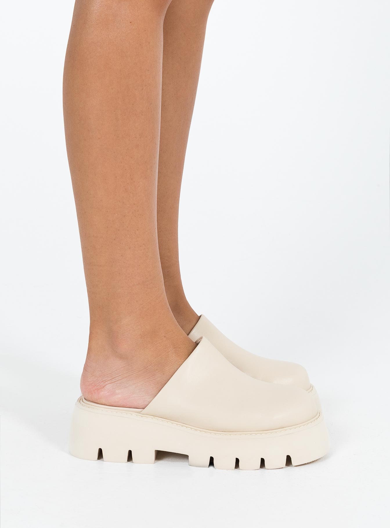 Marcie Slide On Flats Cream - Image 3