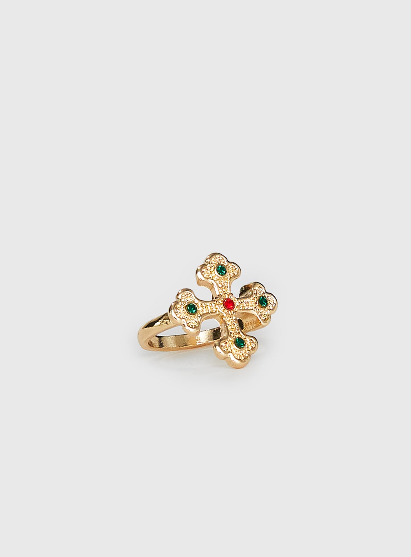 Venette Cross Ring Gold - Image 3