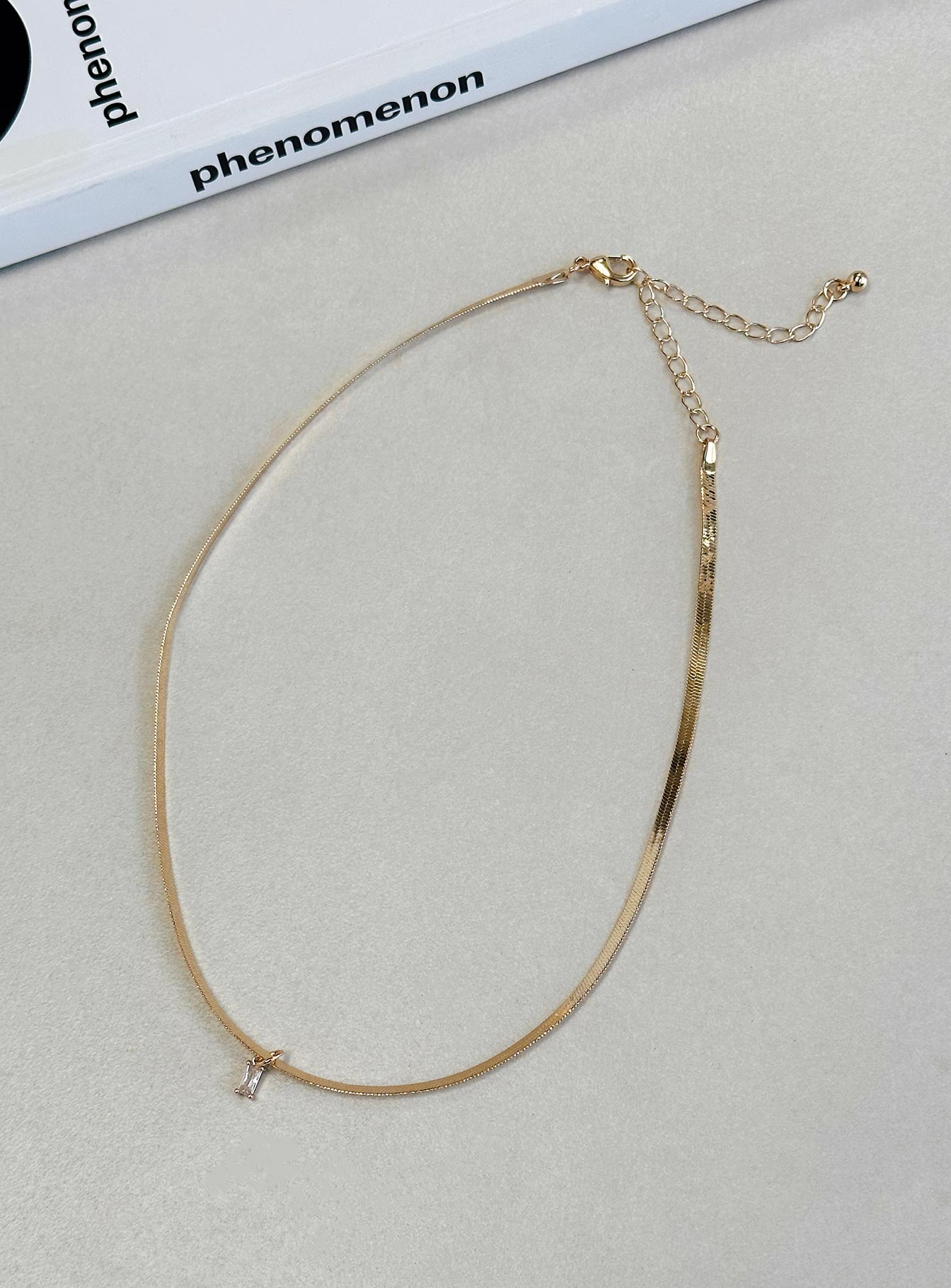 Gina Necklace Clear / Gold - Image 3