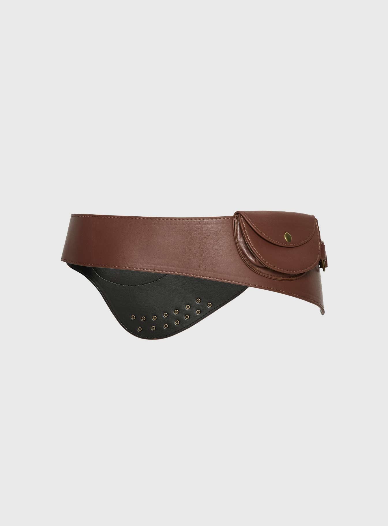 Flourish Faux Leather Belt Brown - Image 3