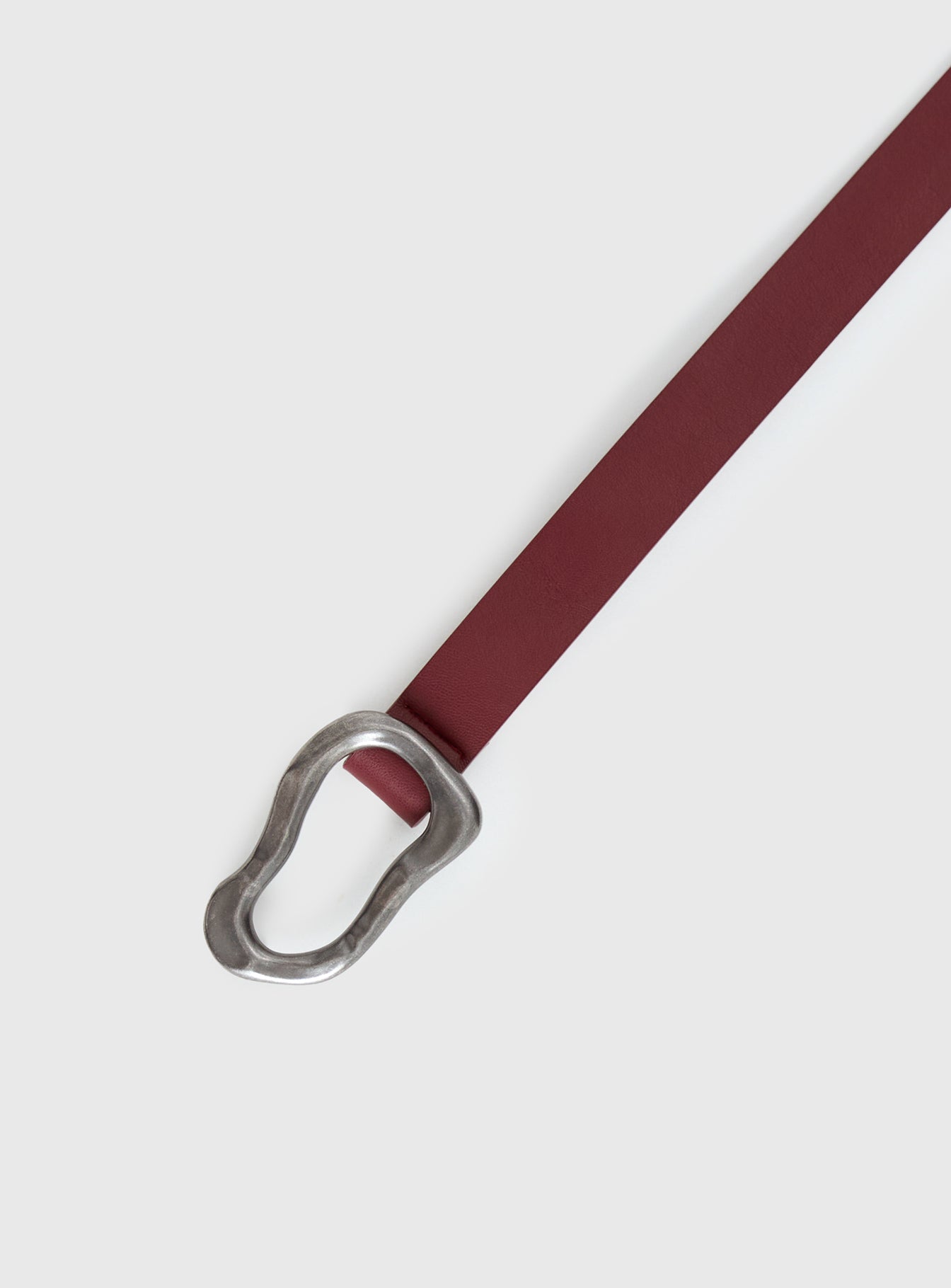 Leto Belt Burgundy / Silver - Image 3