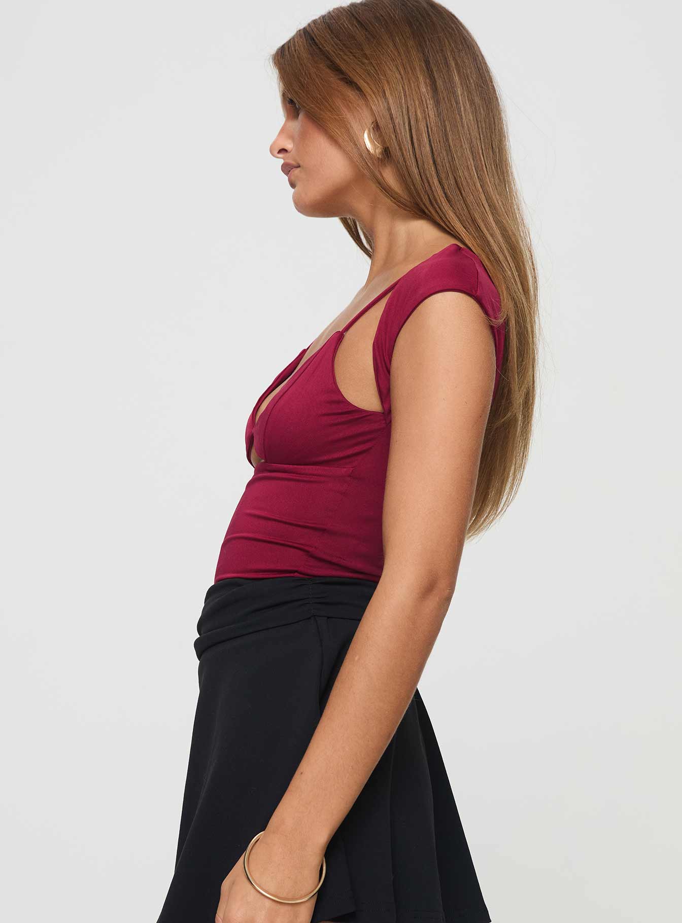 Bolden Top Burgundy - Image 3