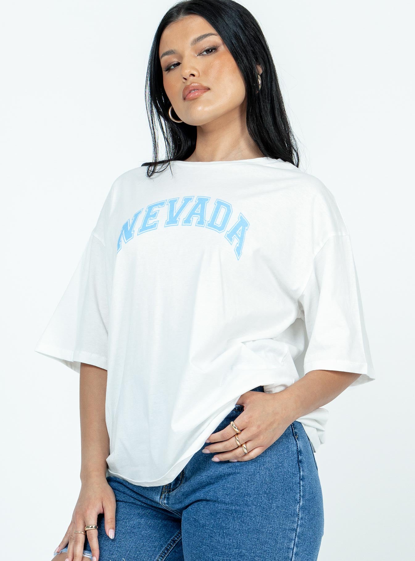 Nevada Graphic Tee White - Image 4