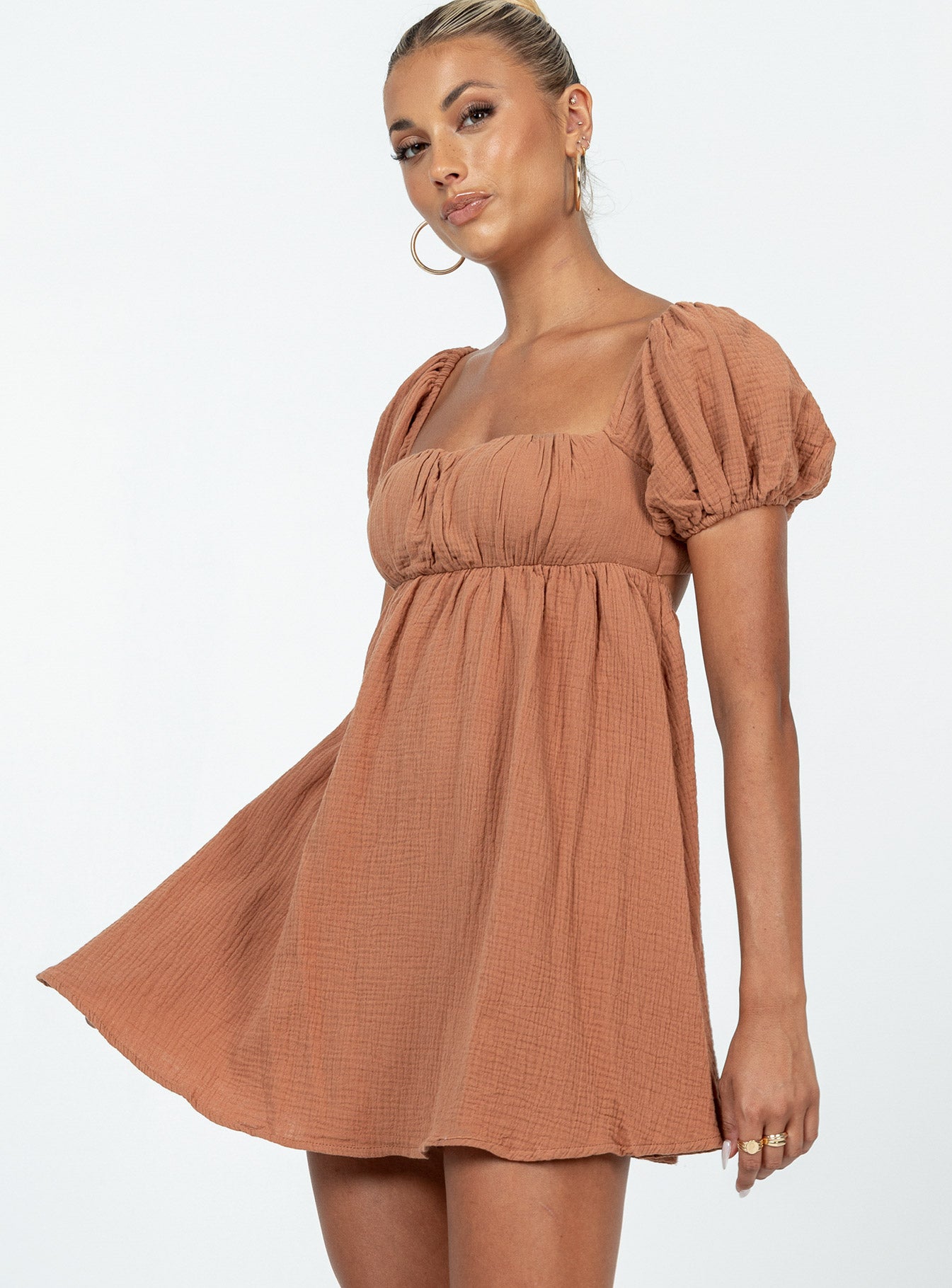 Let's Dance Mini Dress Brown - Image 4