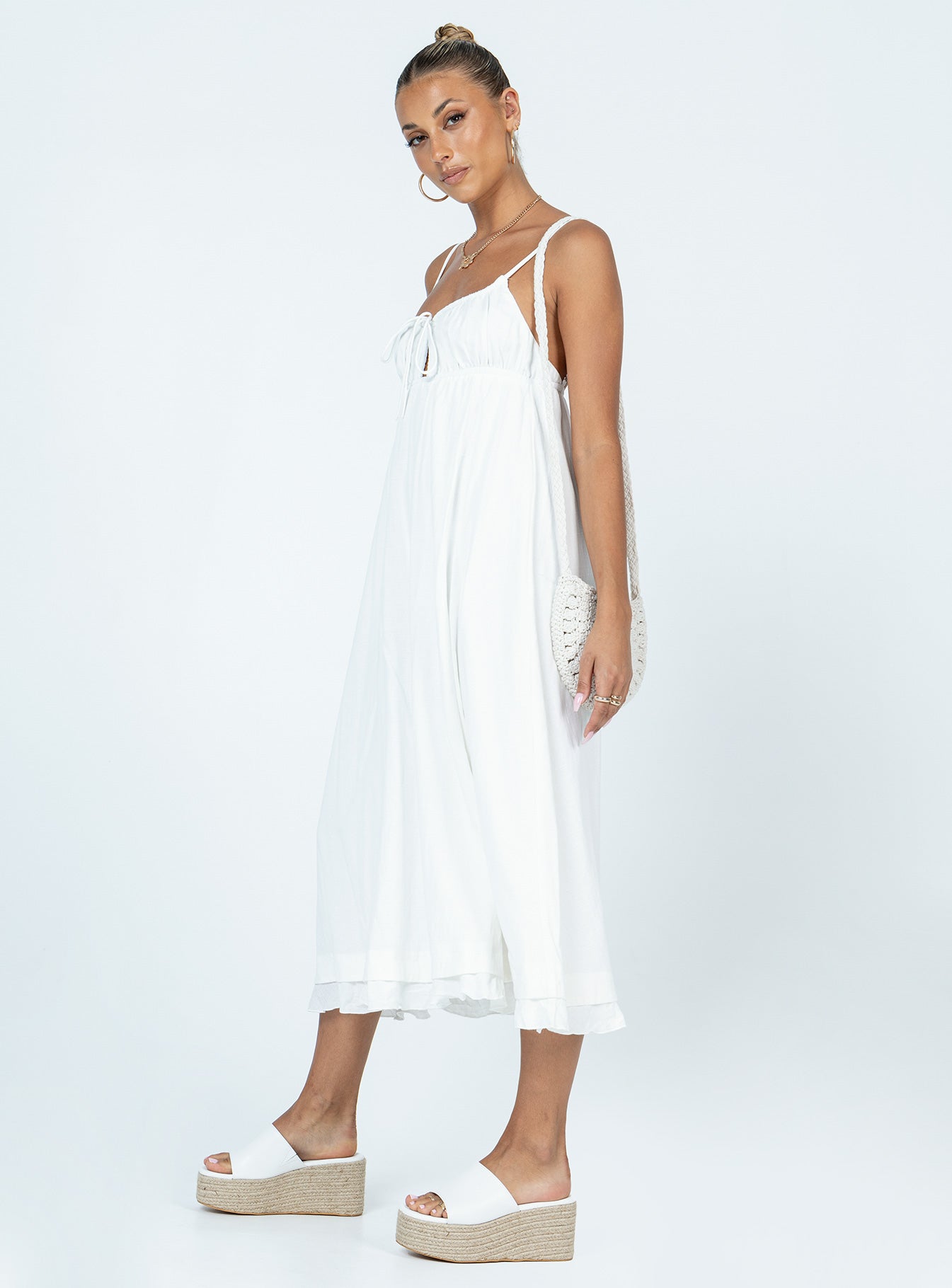 Empress Of Love Maxi Dress White - Image 4