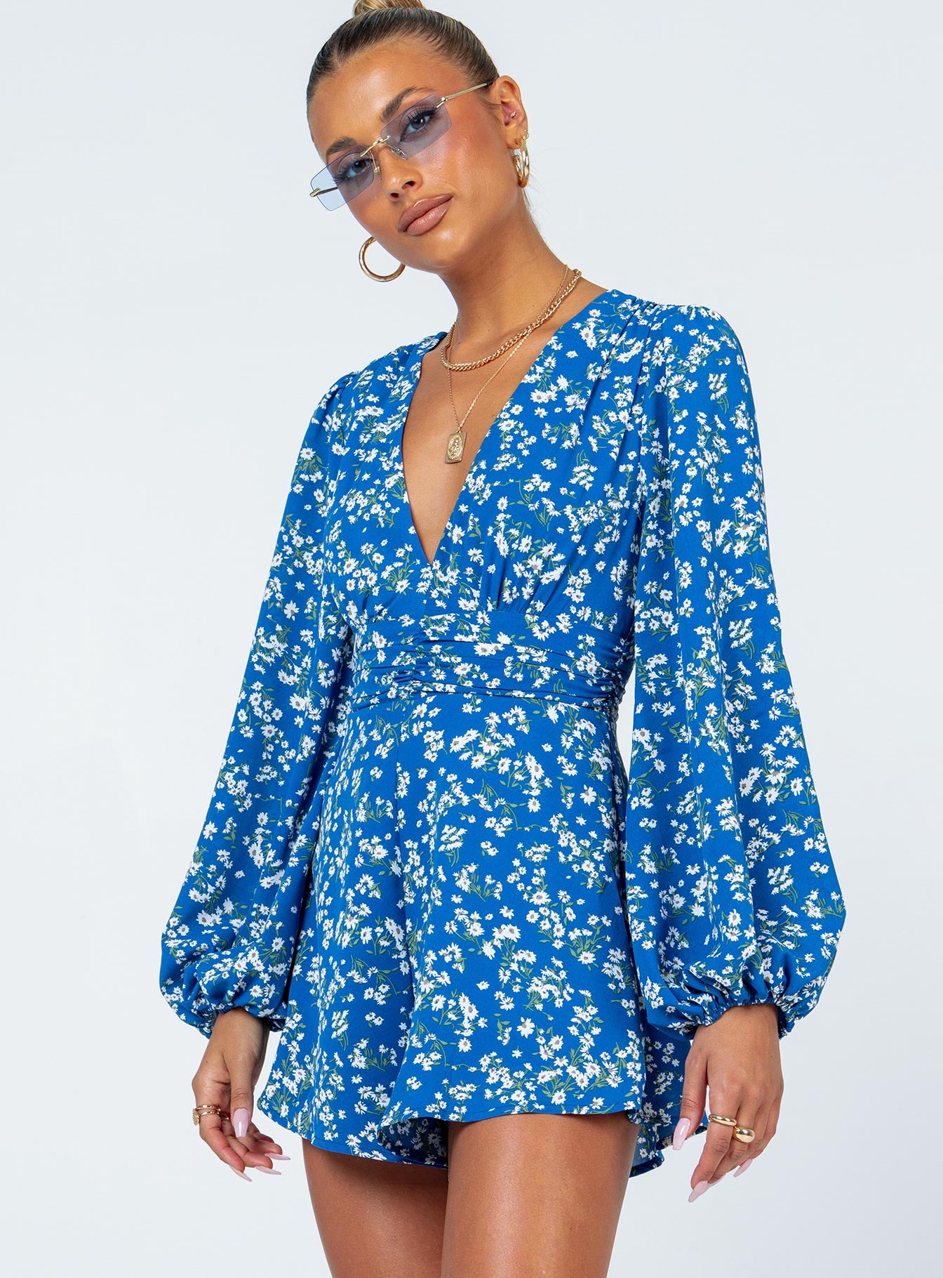 Atlas Romper Blue Floral - Image 3