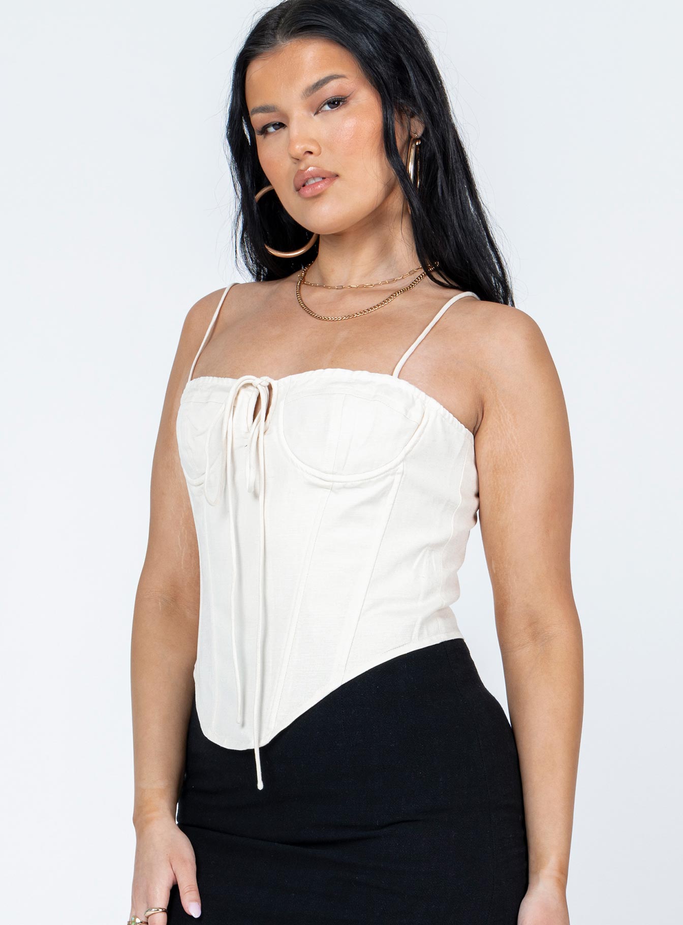 Del Gato Corset Top Off White - Image 4
