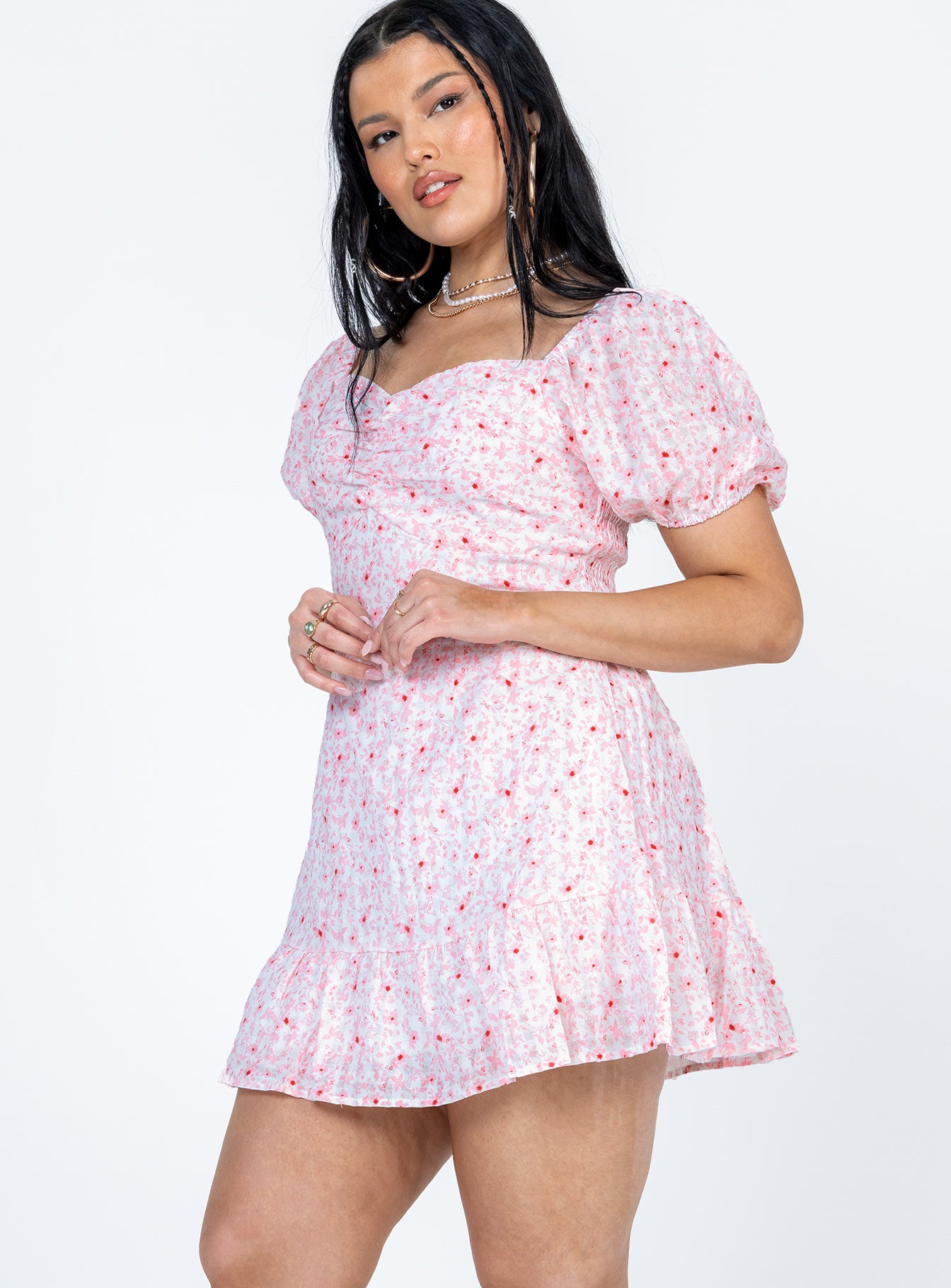 Storm Mini Dress Pink - Image 3