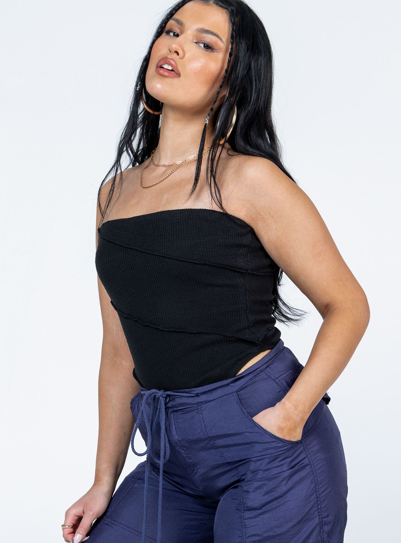 Oscar Strapless Bodysuit Black - Image 4