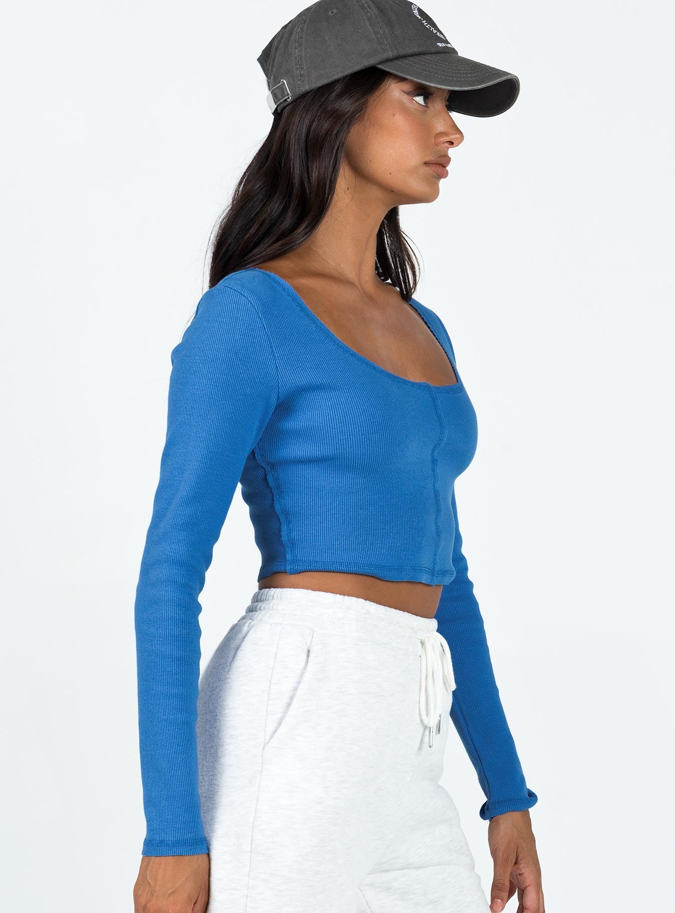 Martye Long Sleeve Top Blue - Image 4