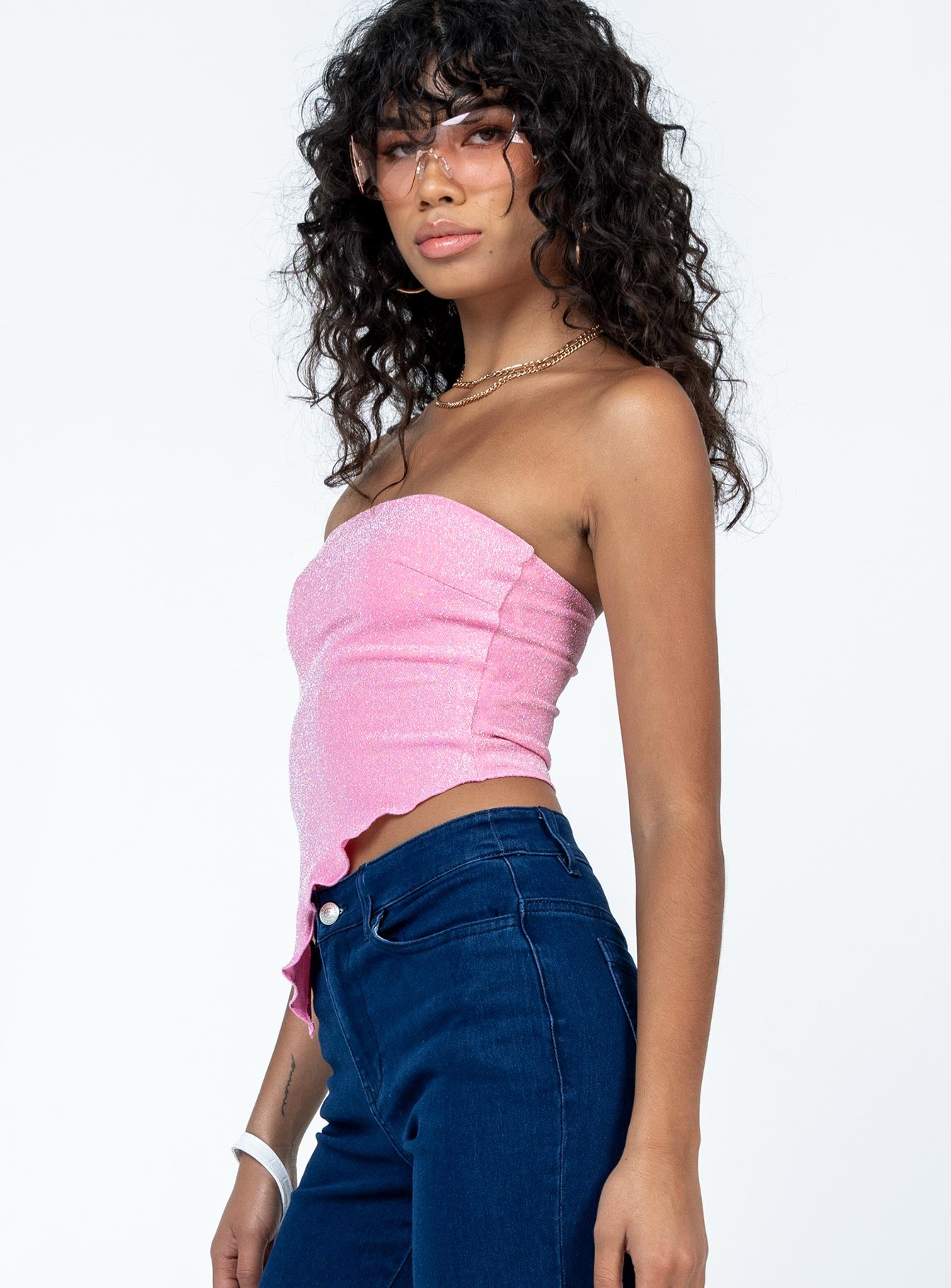 Carrow Strapless Top Pink - Image 4