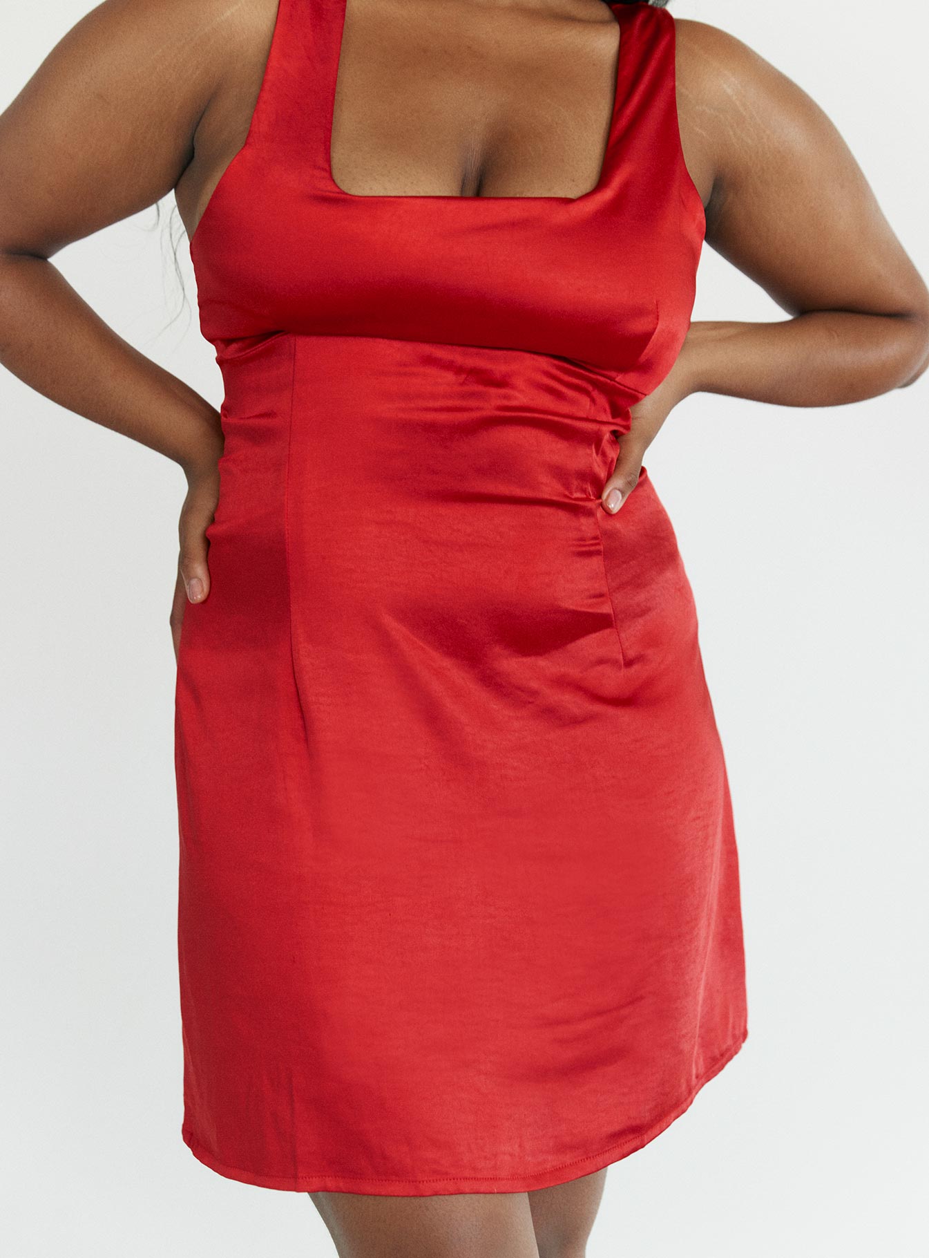 Cobie Mini Dress Red Curve - Image 3