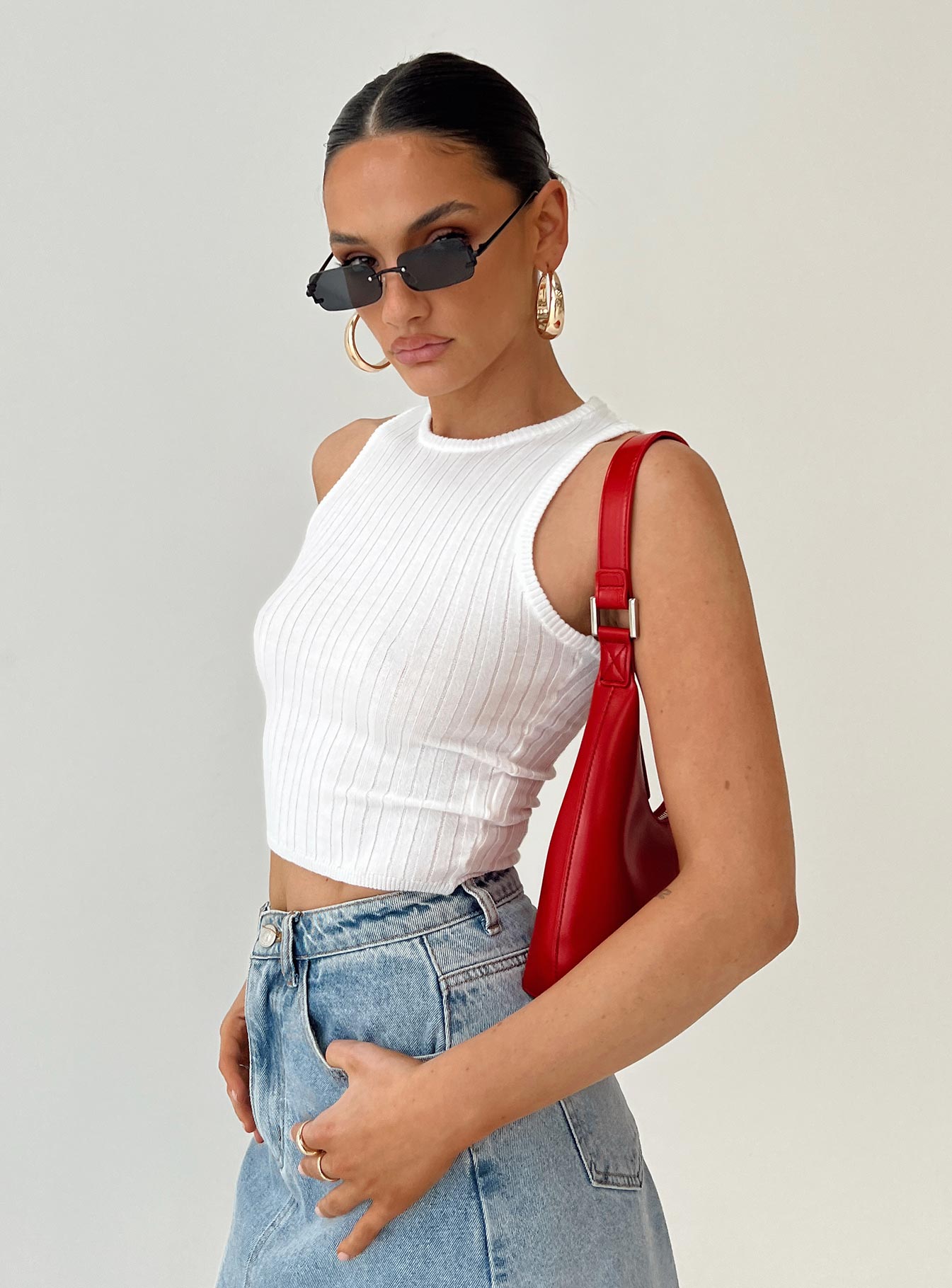 Cassa Tank Top Ivory - Image 6