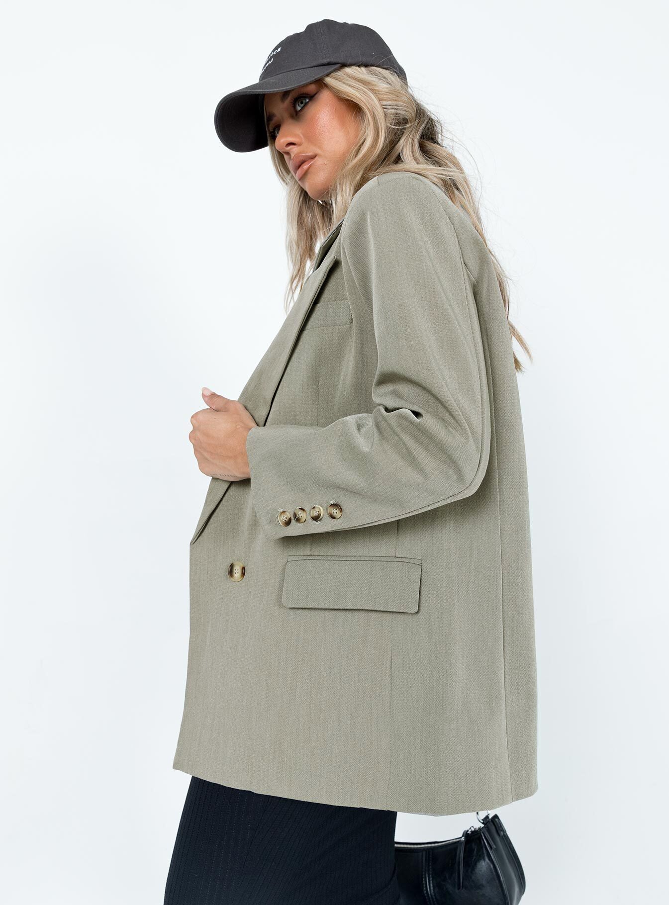 Codi Oversized Blazer Grey - Image 4