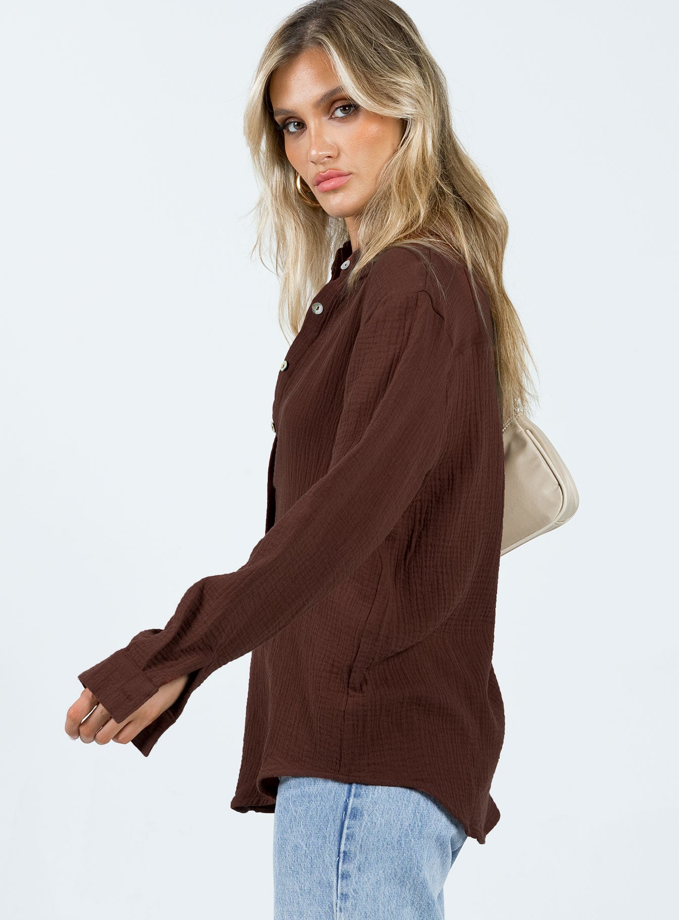 Mahalia Shirt Brown - Image 4