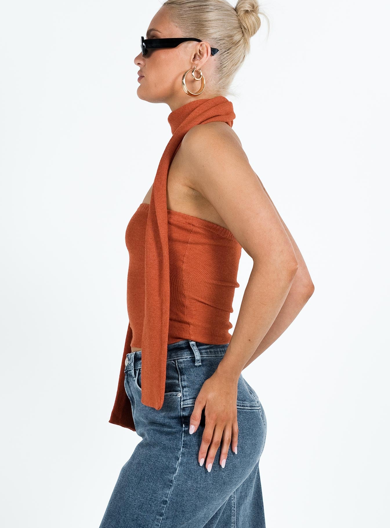 Styles Two Piece Top Orange - Image 4