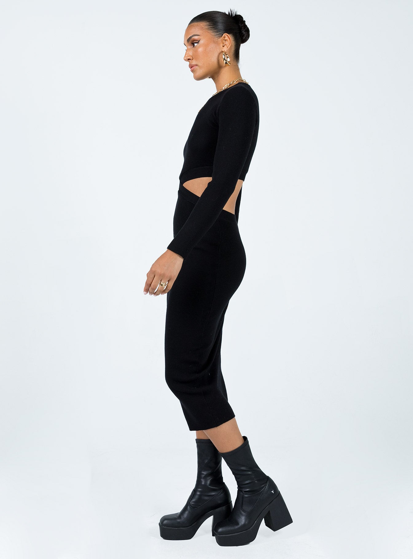 Languara Maxi Dress Black - Image 3