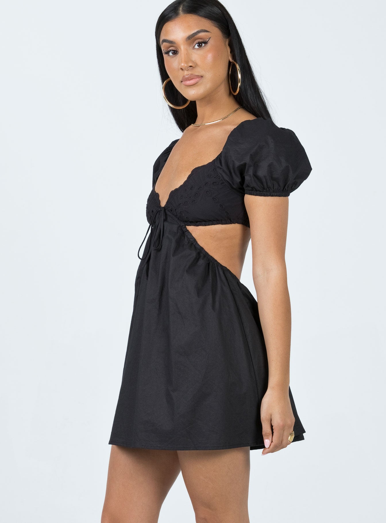 Elizer Mini Dress Black - Image 3