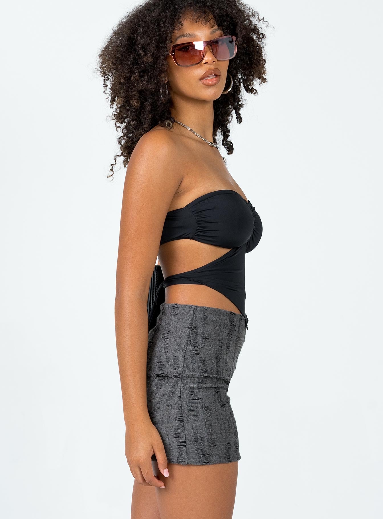 Conan Mini Skirt Black - Image 4