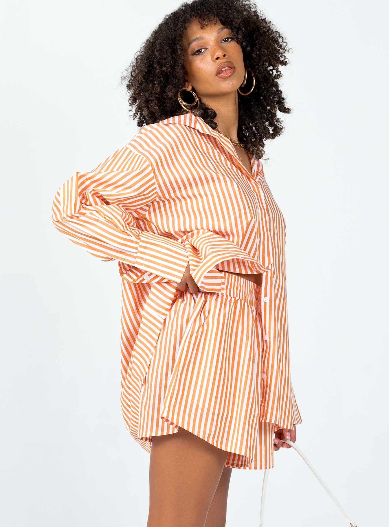 Boyfriend Shorts Orange - Image 4