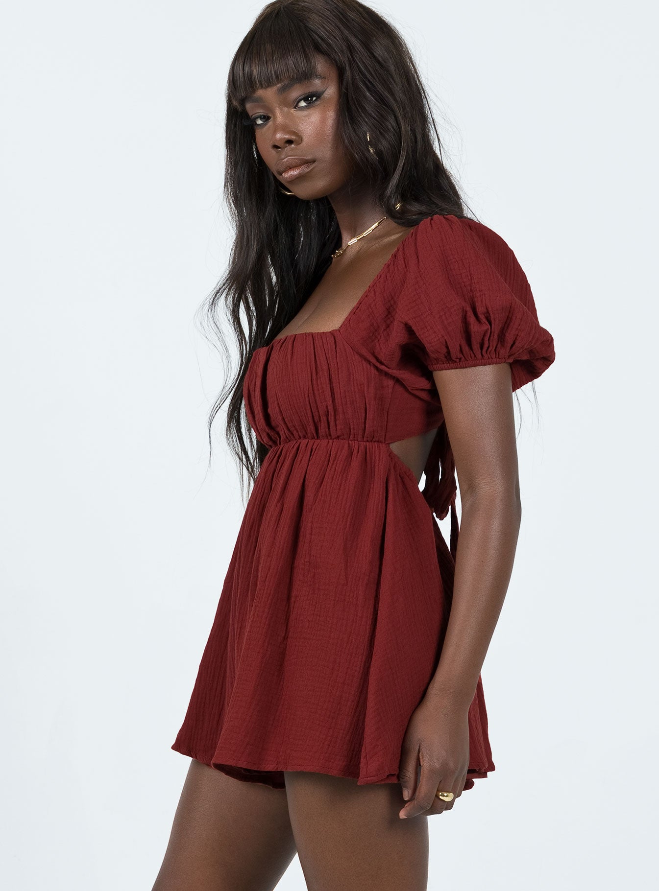 Fadden Romper Burgundy - Image 3