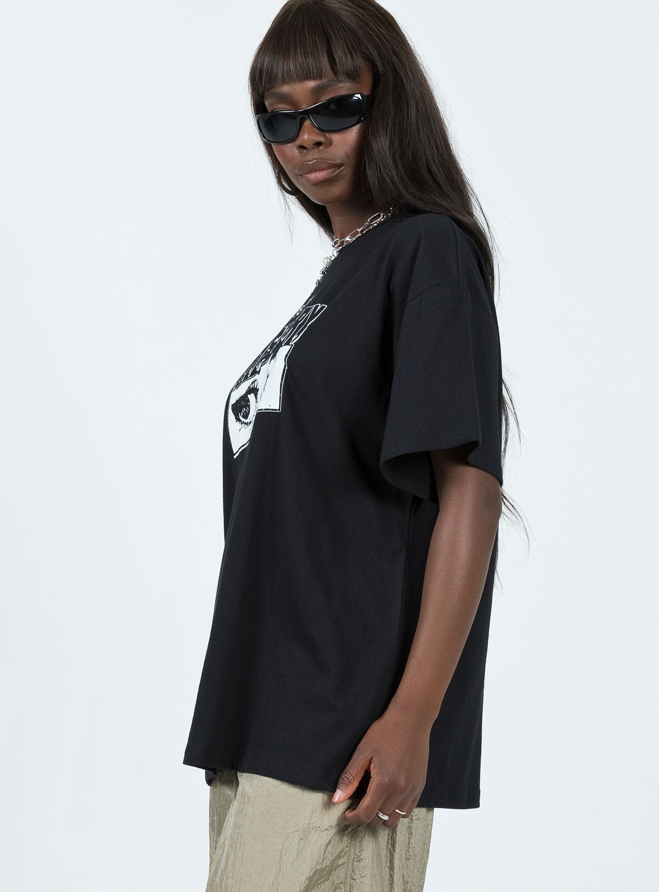 House Of Mystery Oversized Tee Black - Image 4