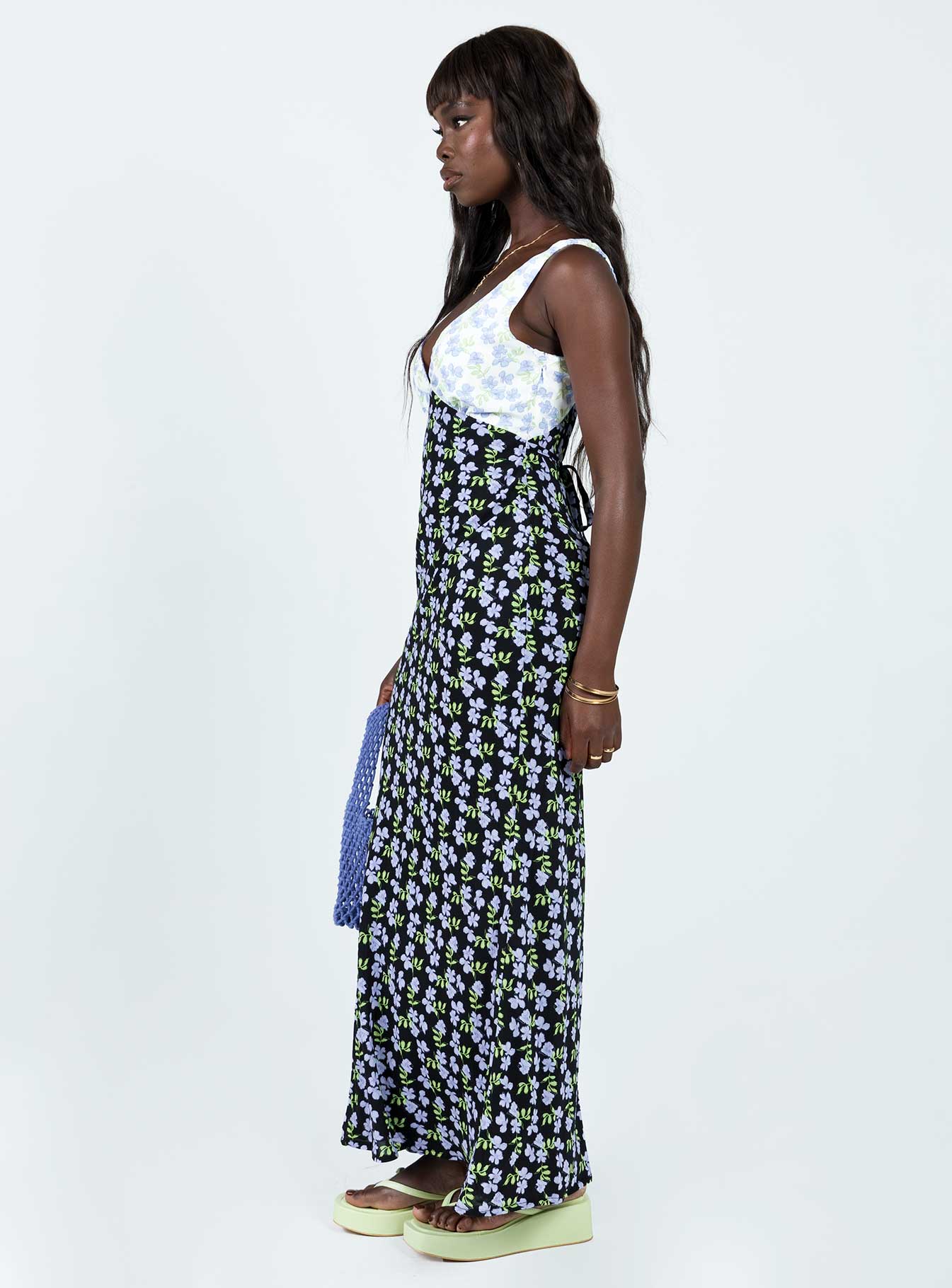 Nellie Maxi Dress Blue / Multi - Image 4