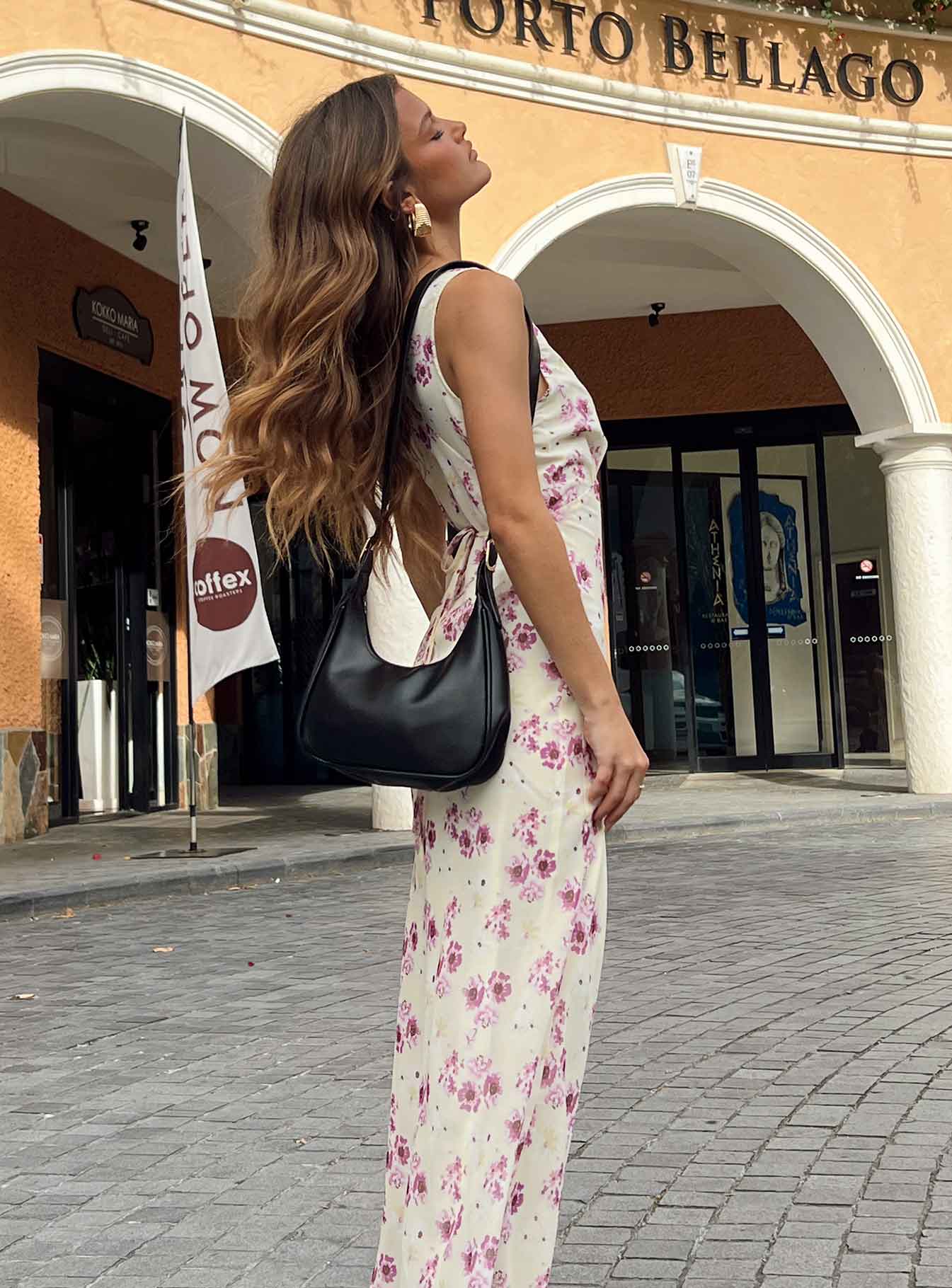 Nellie Midi Dress Yellow Floral - Image 9